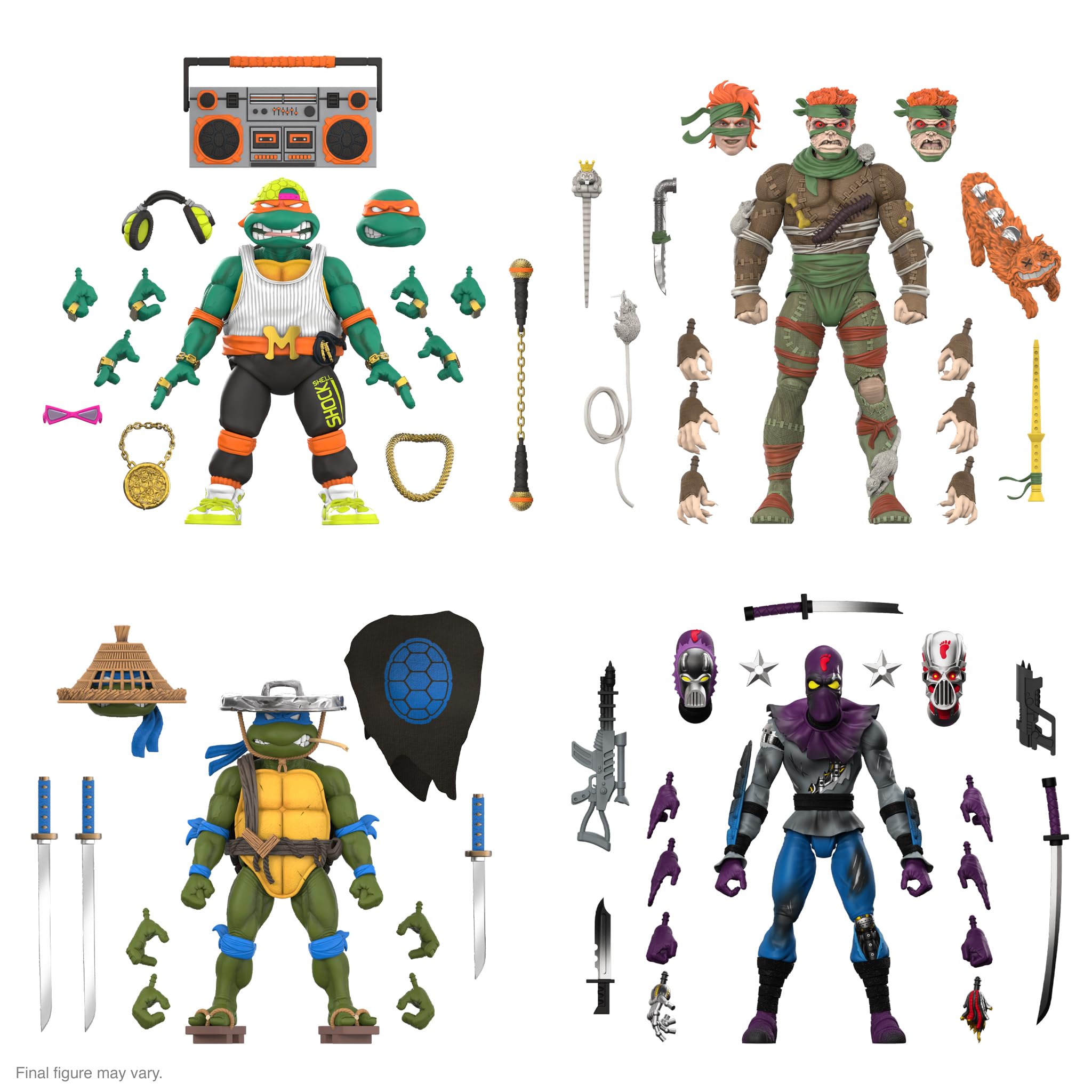 Foto 5 pulgar | Figura De Acción Super7 Ultimates! Tortugas Ninja Mutantes Adolescentes - Venta Internacional.