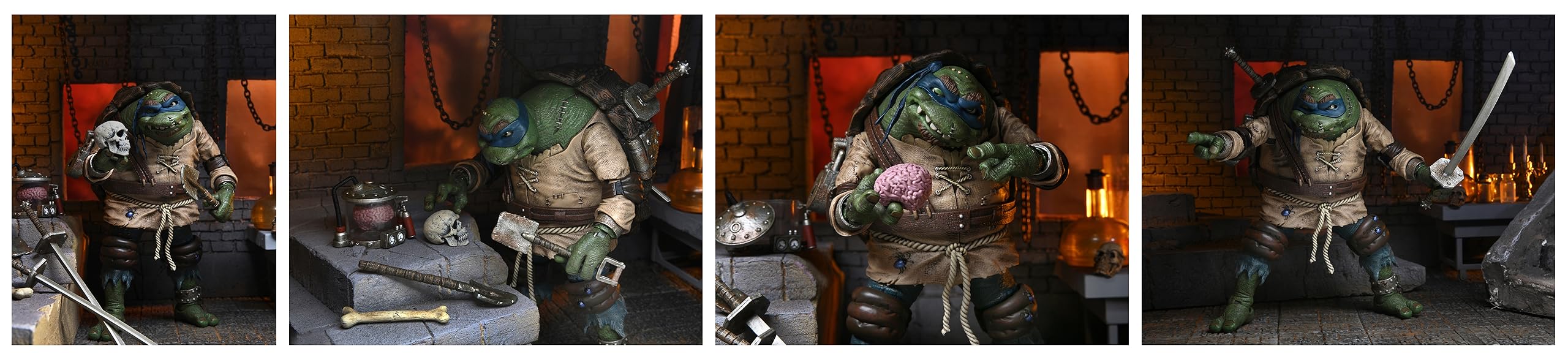 Foto 3 pulgar | Figura de Acción Neca Universal Monsters TMNT Ultimate Leonardo - Venta Internacional