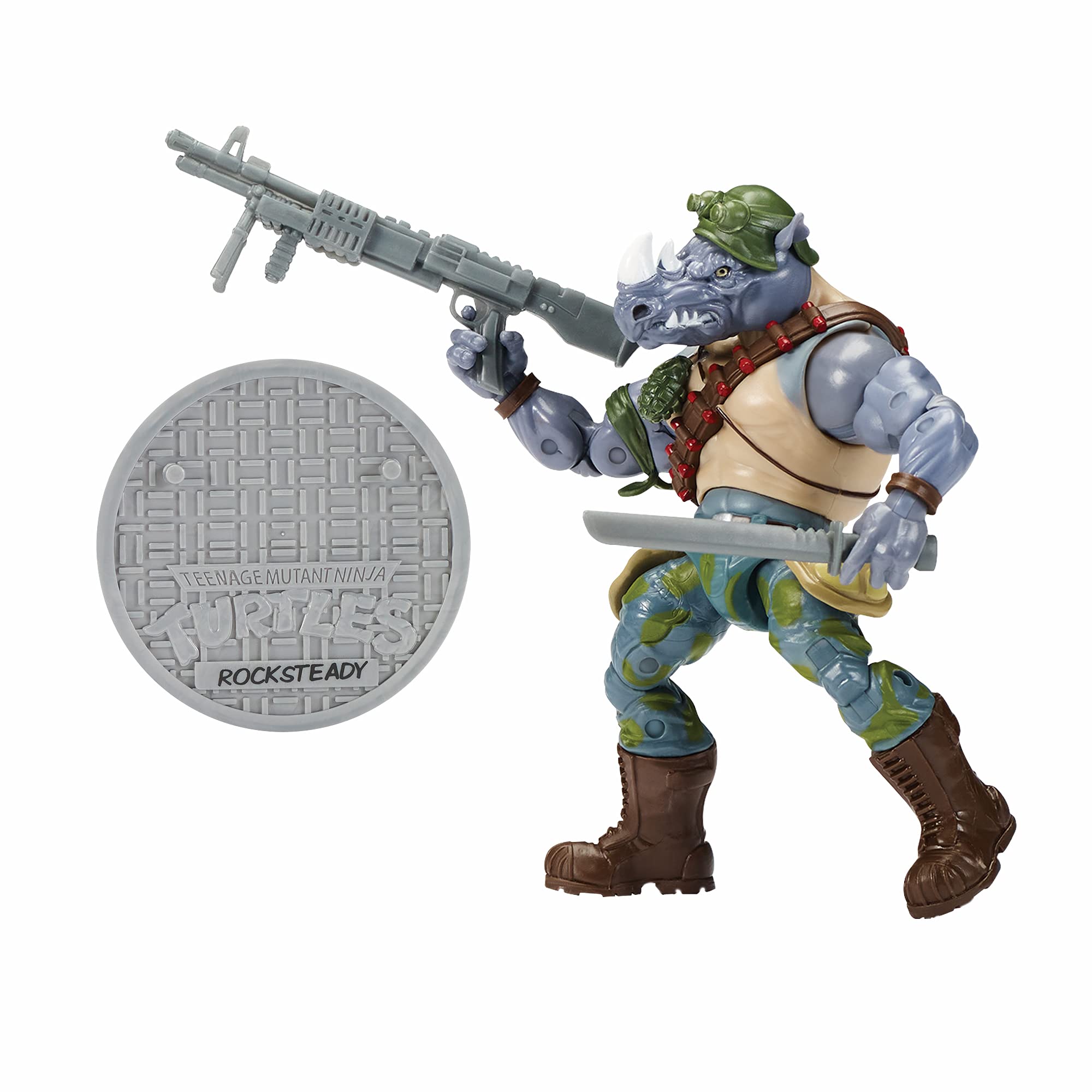 Foto 4 pulgar | Figuras De Acción Teenage Mutant Ninja Turtles Leo Contra Rocksteady - Venta Internacional.