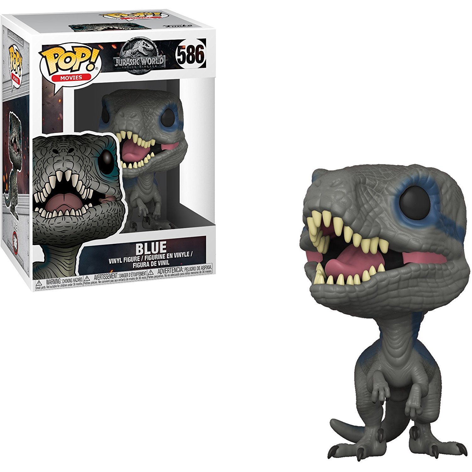 Foto 3 pulgar | Figura De Acción Funko Pop Jurassic World Fallen Kingdom Blue - Venta Internacional.