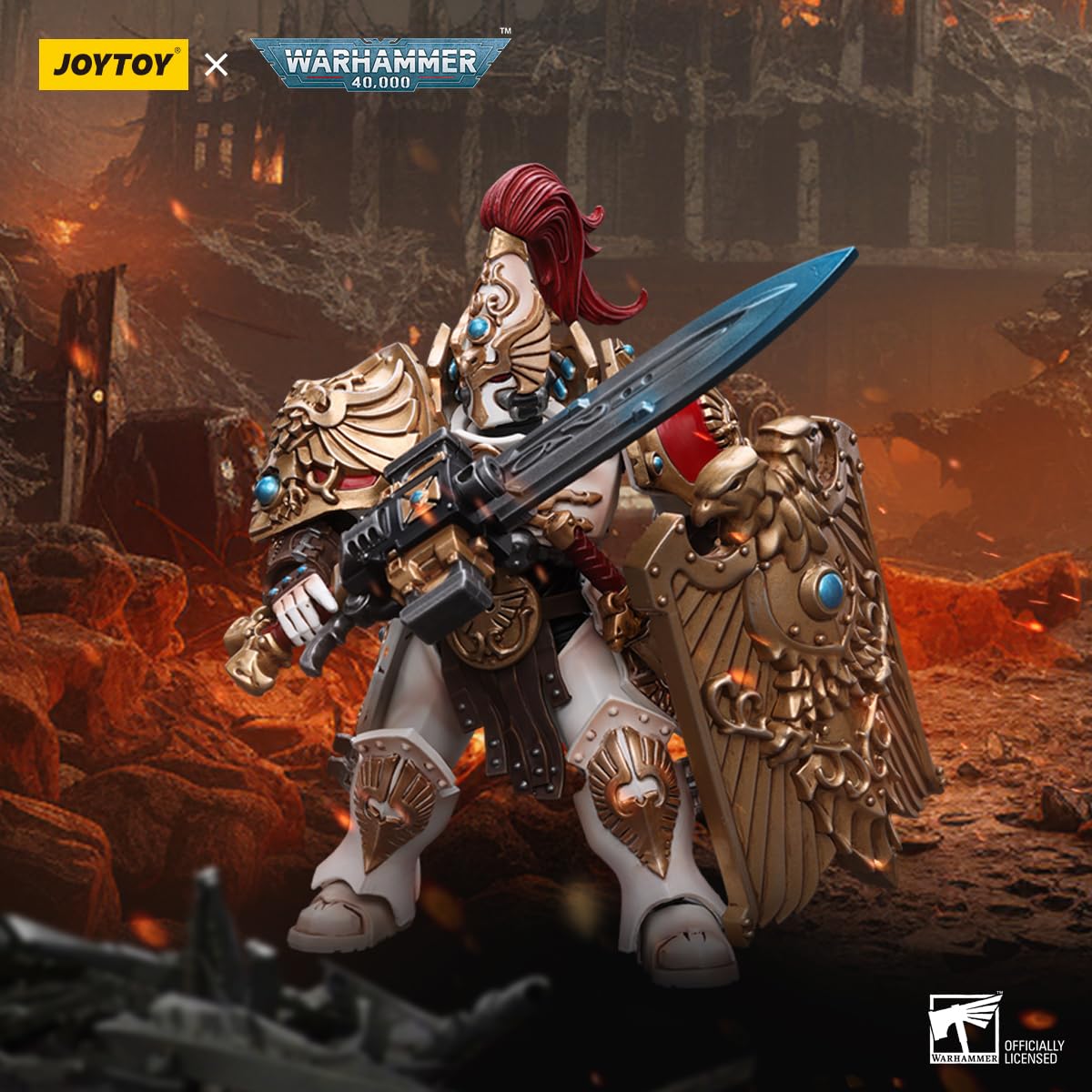 Foto 3 pulgar | Figura De Acción Joytoy Warhammer 40,000 Adeptus Custodes 10 Cm - Venta Internacional