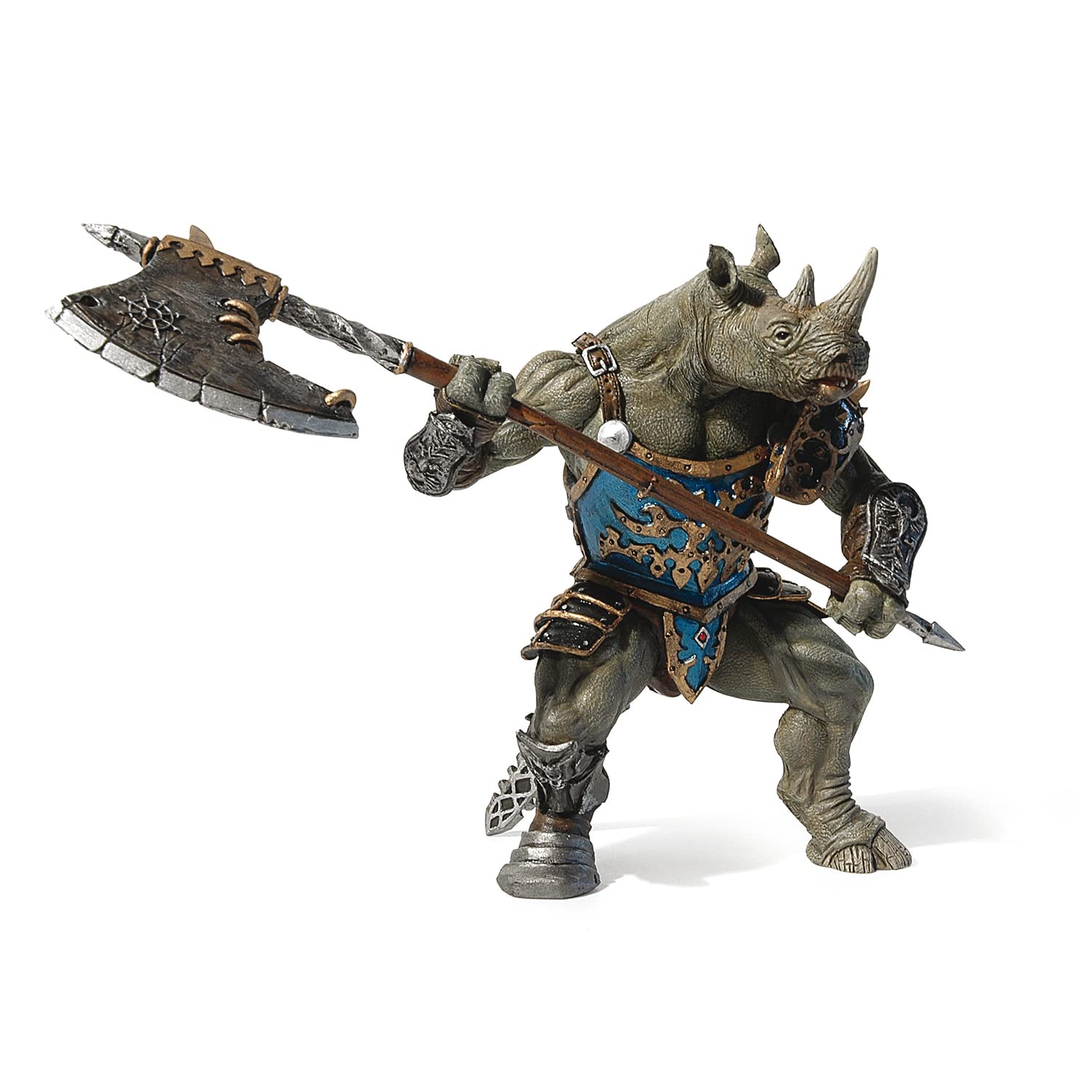 Foto 2 pulgar | Figura De Acción Papo Rhino Man Con Armadura Parcial Con Hacha - Venta Internacional.