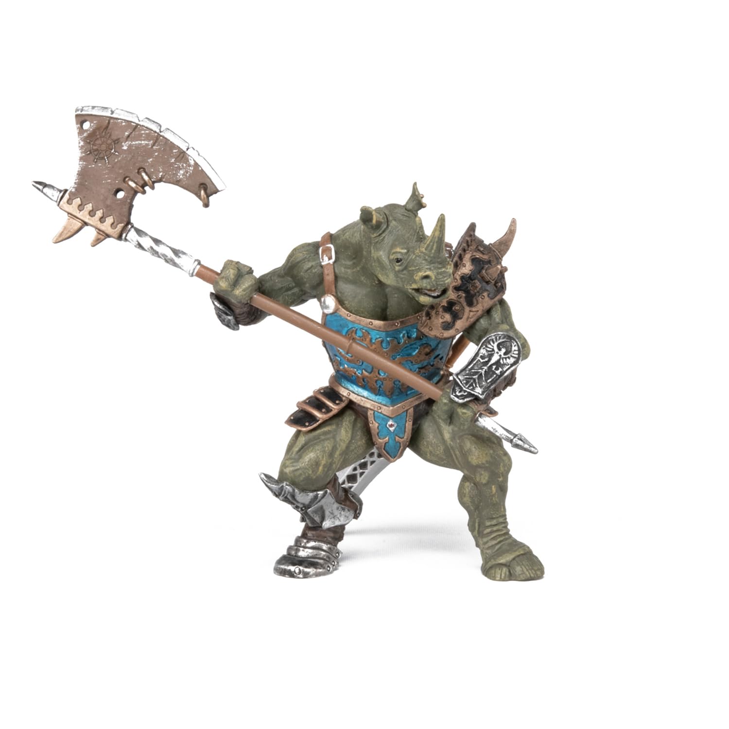 Foto 3 pulgar | Figura De Acción Papo Rhino Man Con Armadura Parcial Con Hacha - Venta Internacional.