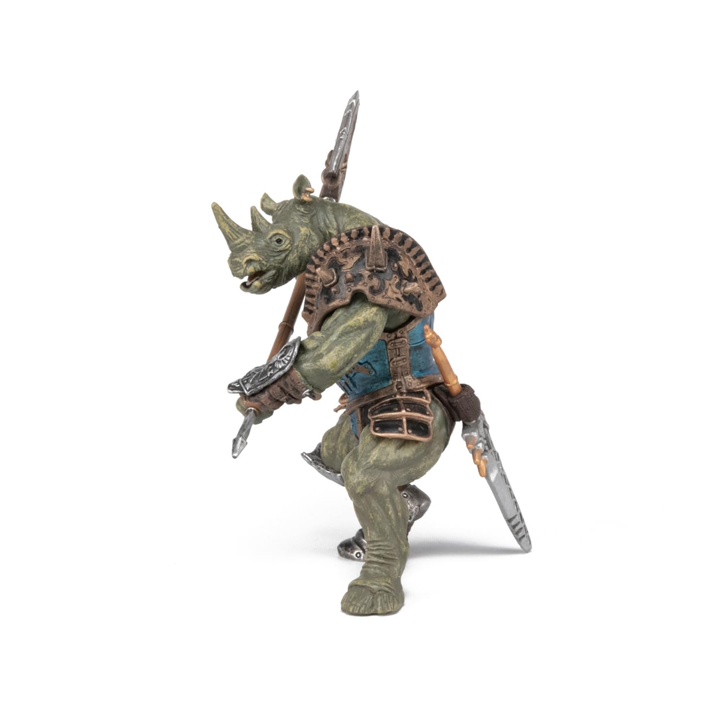 Foto 7 pulgar | Figura De Acción Papo Rhino Man Con Armadura Parcial Con Hacha - Venta Internacional.