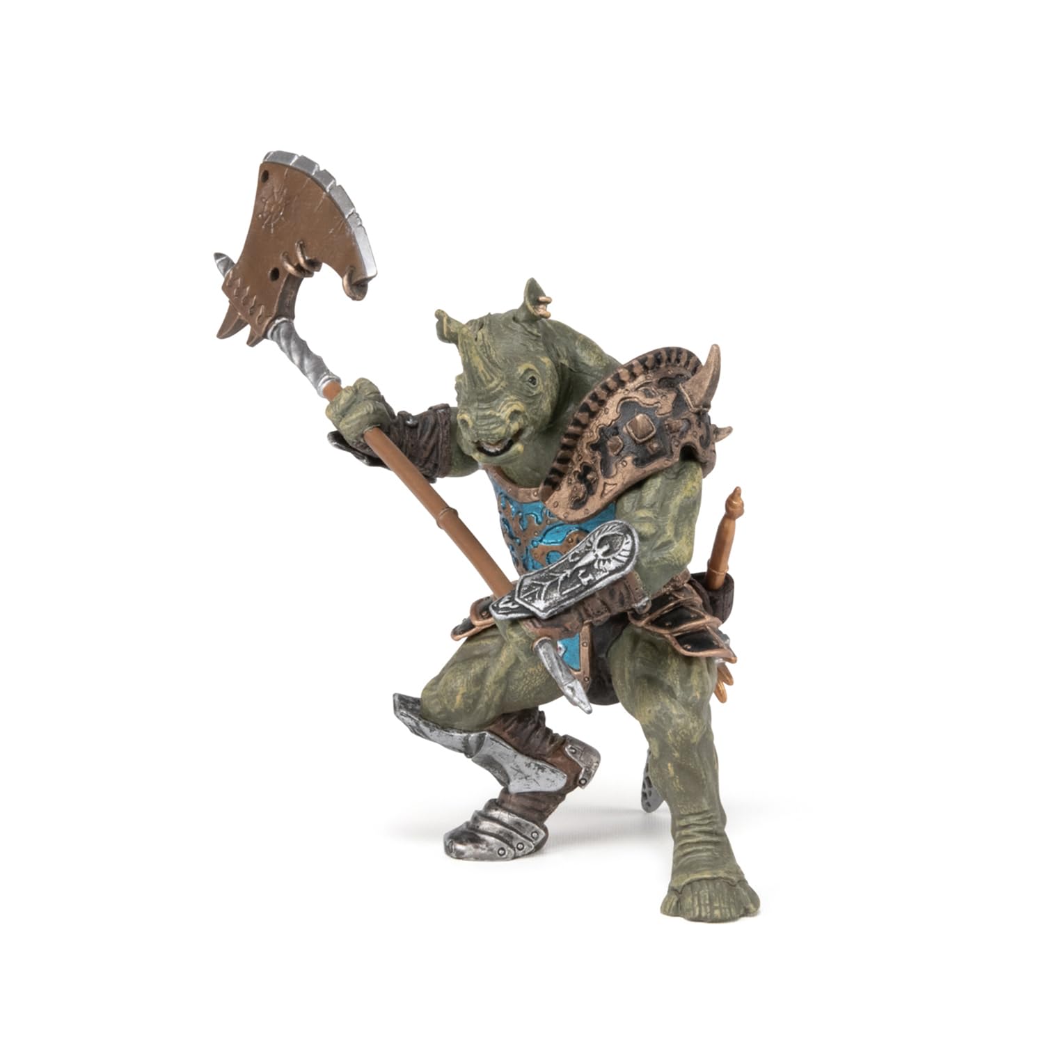 Foto 8 pulgar | Figura De Acción Papo Rhino Man Con Armadura Parcial Con Hacha - Venta Internacional.