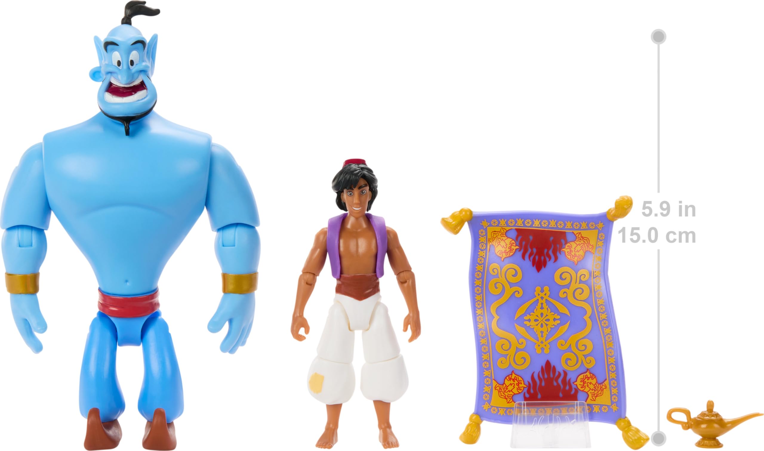 Foto 6 | Set De Figuras Mattel Disney Aladdin Storytellers, Paquete De 3 - Venta Internacional.