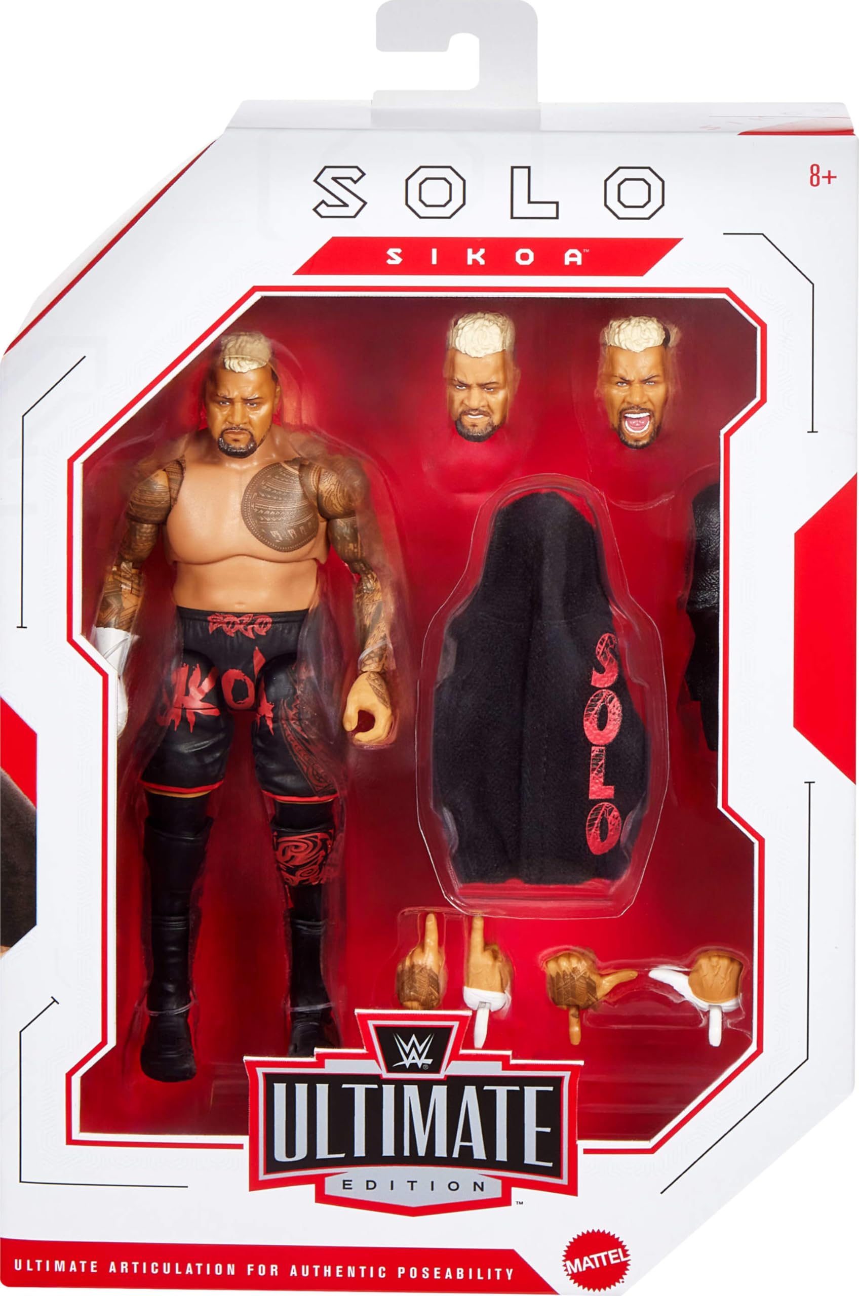 Foto 3 pulgar | Figura De Acción Mattel Wwe Ultimate Edition Solo Sikoa De 6 Pulgadas - Venta Internacional.