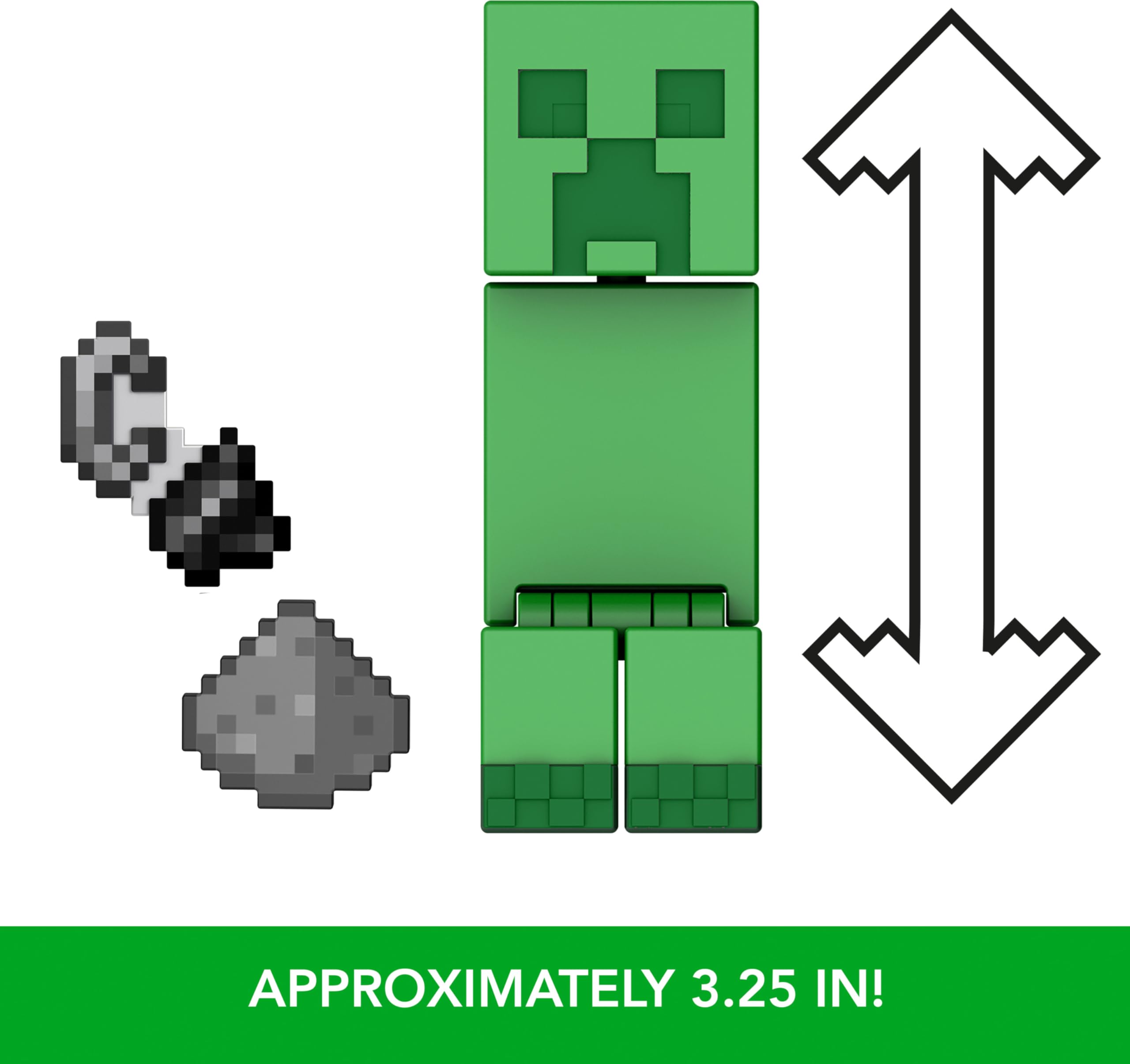 Foto 4 pulgar | Figura De Acción Mattel Minecraft Creeper Con Accesorio De 8 Cm - Venta Internacional.