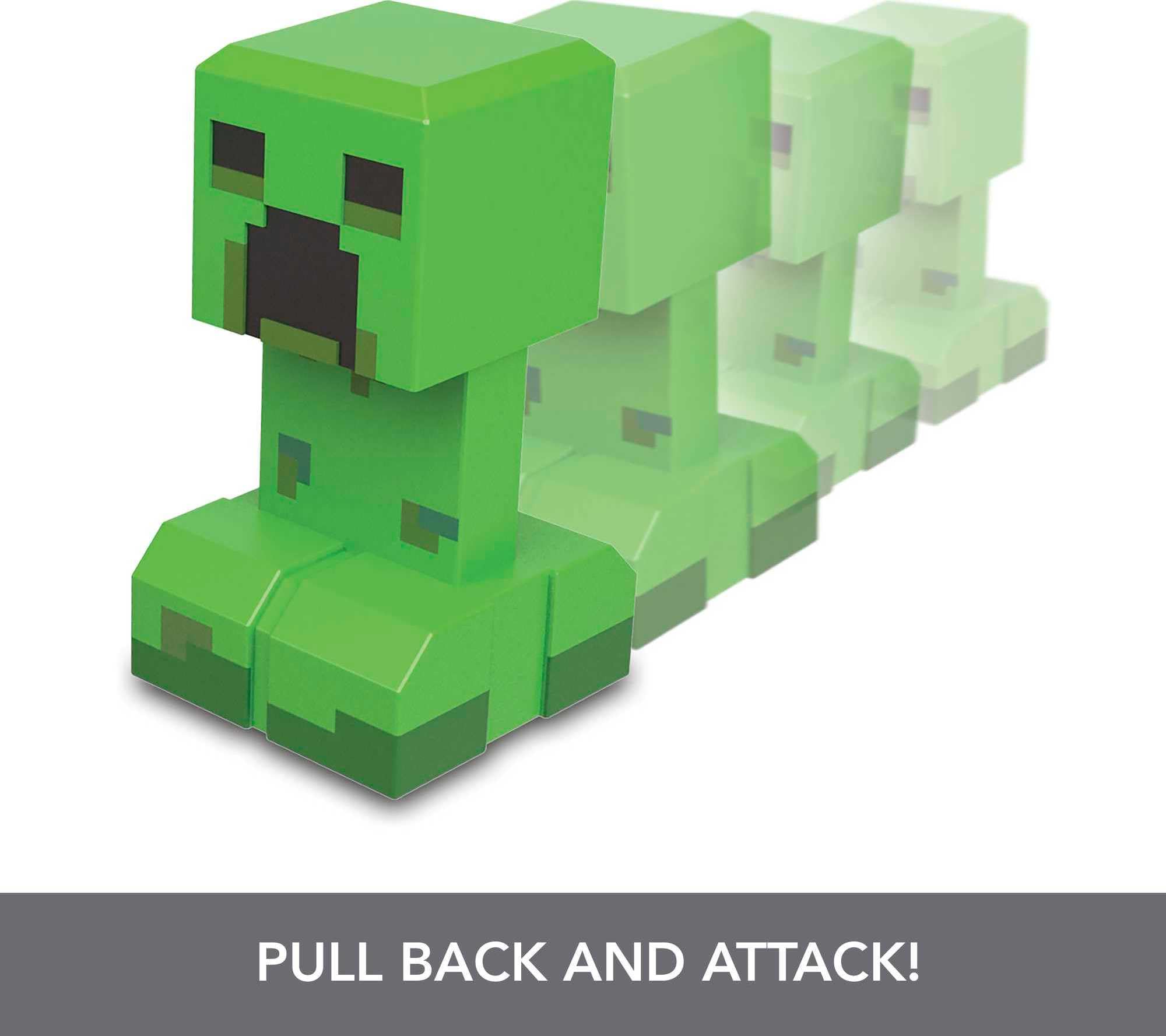 Foto 4 pulgar | Pack De 2 Figuras De Acción Mattel Minecraft Legends Creeper Vs Piglin - Venta Internacional.