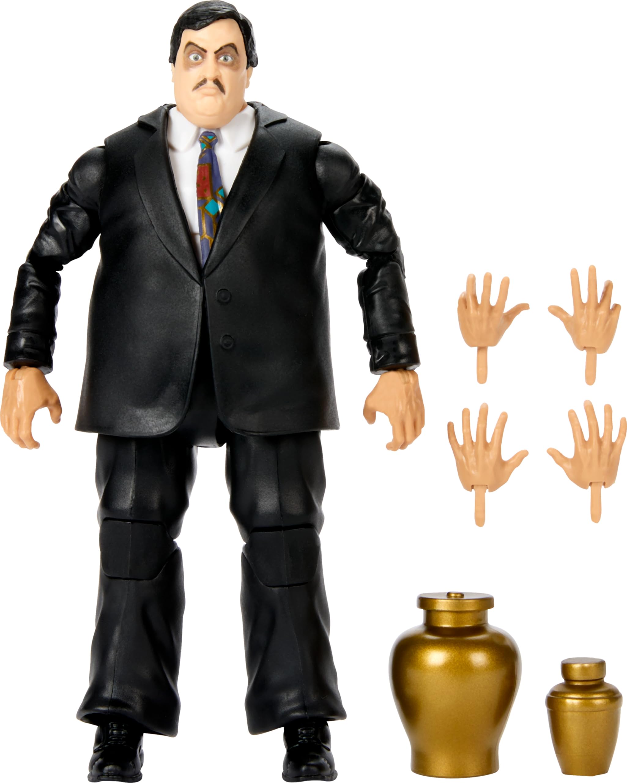 Figura De Acción Mattel Wwe Elite Series #106 Paul Bearer De 15 Cm - Venta Internacional.