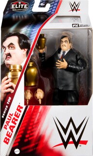 Foto 2 | Figura De Acción Mattel Wwe Elite Series #106 Paul Bearer De 15 Cm - Venta Internacional.