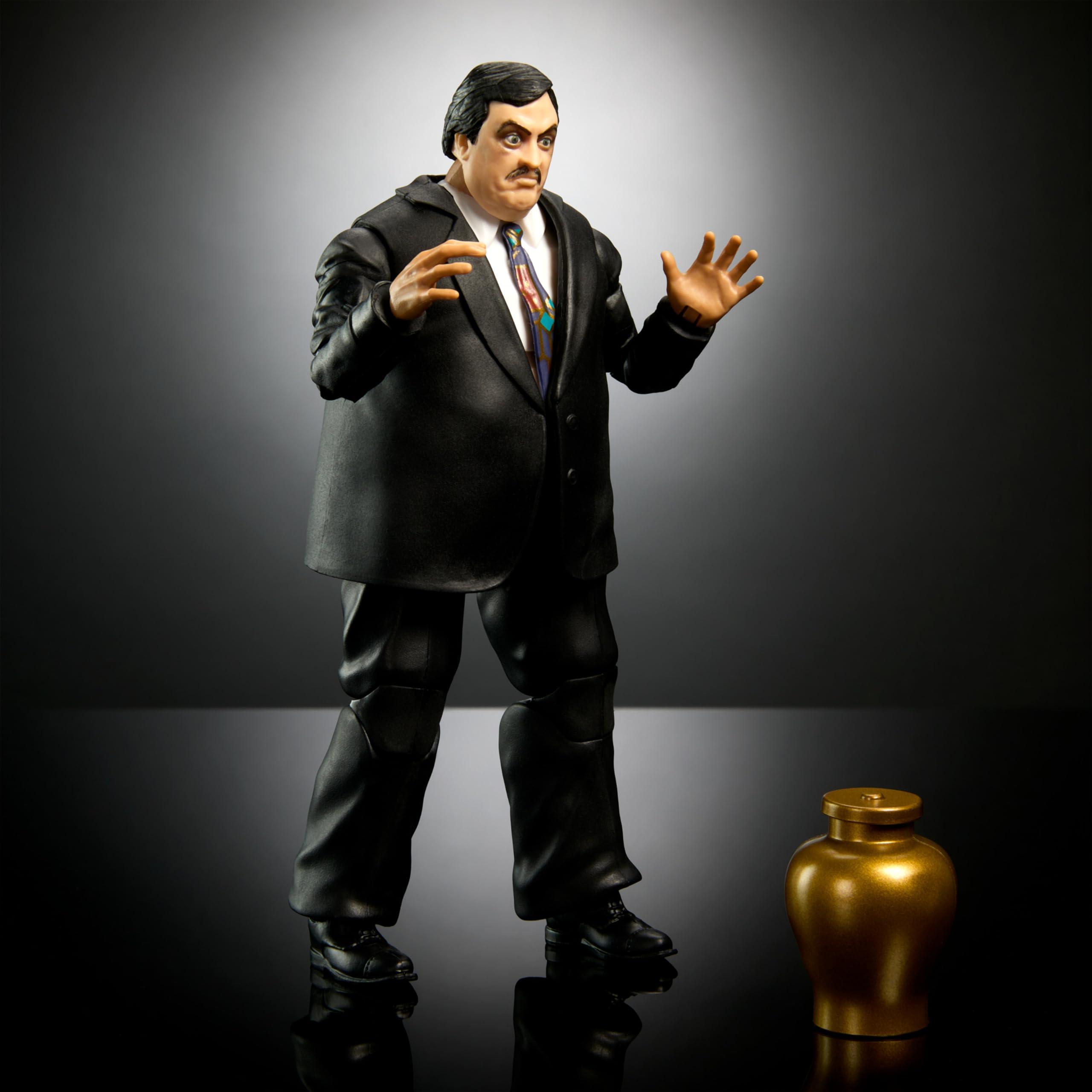 Foto 6 pulgar | Figura De Acción Mattel Wwe Elite Series #106 Paul Bearer De 15 Cm - Venta Internacional.