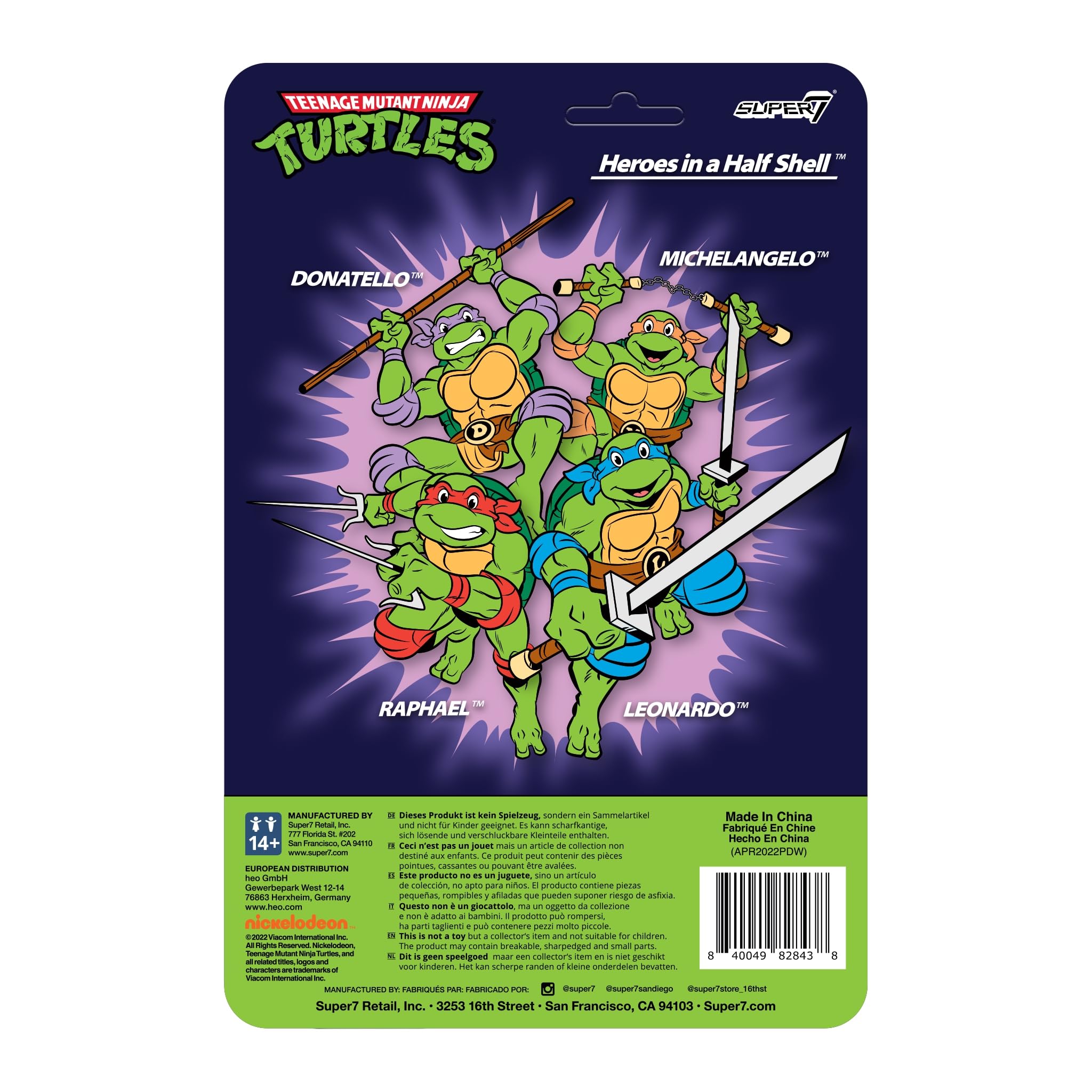 Foto 4 pulgar | Figura De Acción Super7 Teenage Mutant Ninja Turtles Leonardo - Venta Internacional.