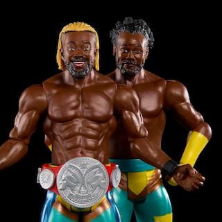 Foto 2 | Figura De Acción Mattel Wwe De Kofi Kingston Y Xavier Woods De 6 Pulgadas - Venta Internacional.