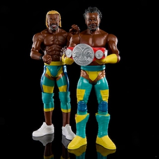 Foto 3 | Figura De Acción Mattel Wwe De Kofi Kingston Y Xavier Woods De 6 Pulgadas - Venta Internacional.