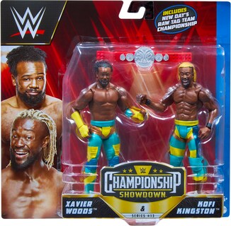 Foto 5 | Figura De Acción Mattel Wwe De Kofi Kingston Y Xavier Woods De 6 Pulgadas - Venta Internacional.