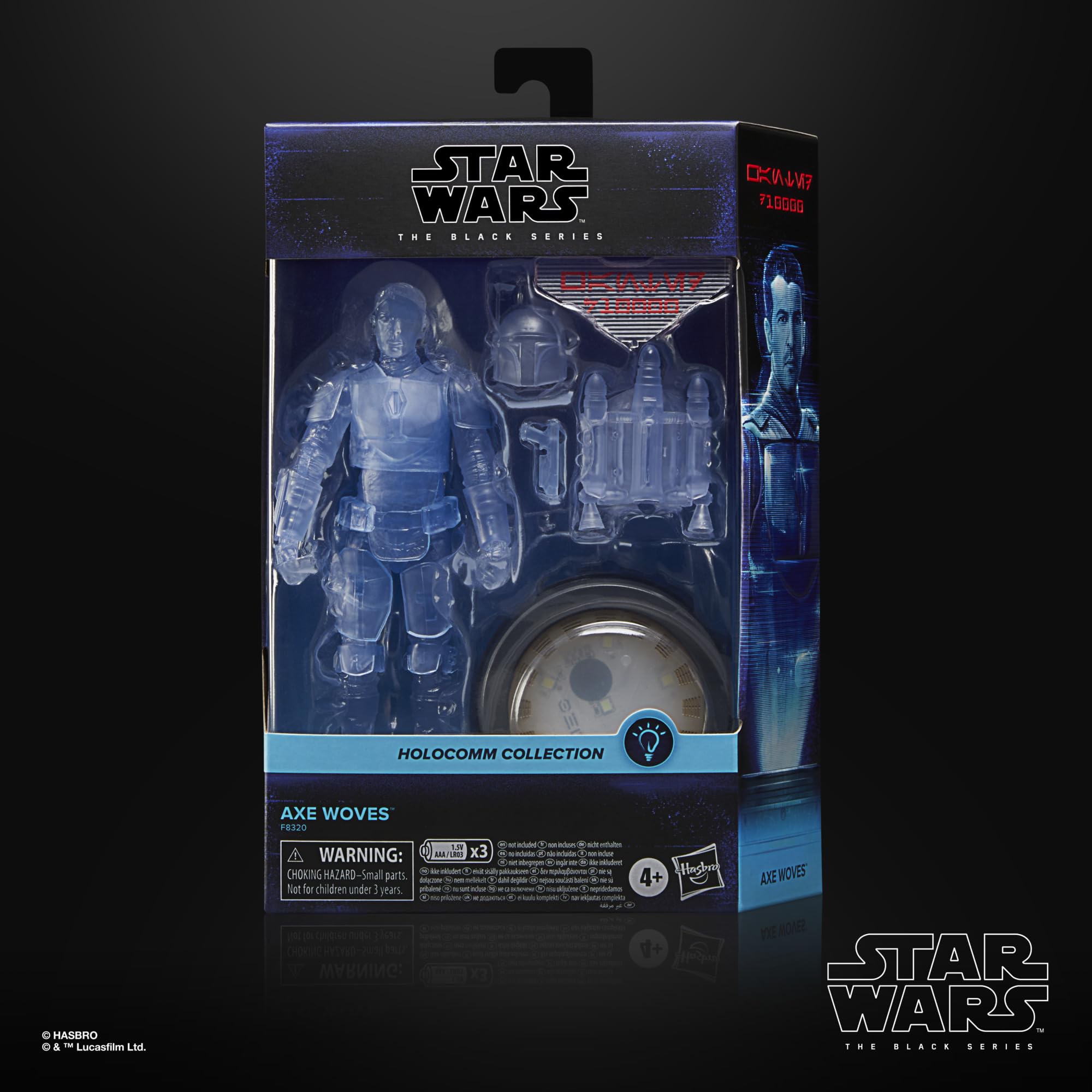 Foto 3 pulgar | Figura De Acción Star Wars The Black Series Holocomm Axe Woves - Venta Internacional.