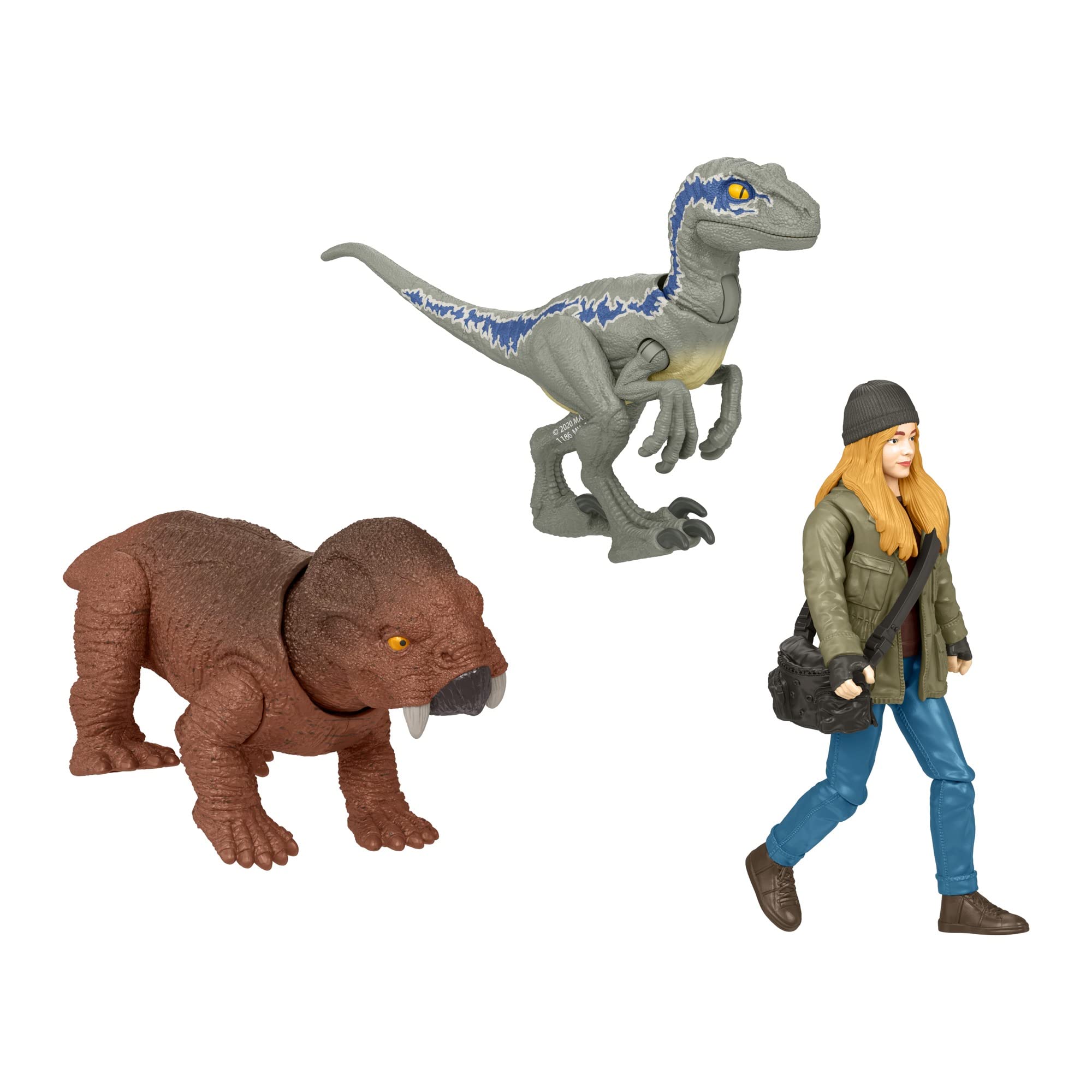 Set De Figuras De Acción Jurassic World Dominion Maisie & Raptor - Venta Internacional.