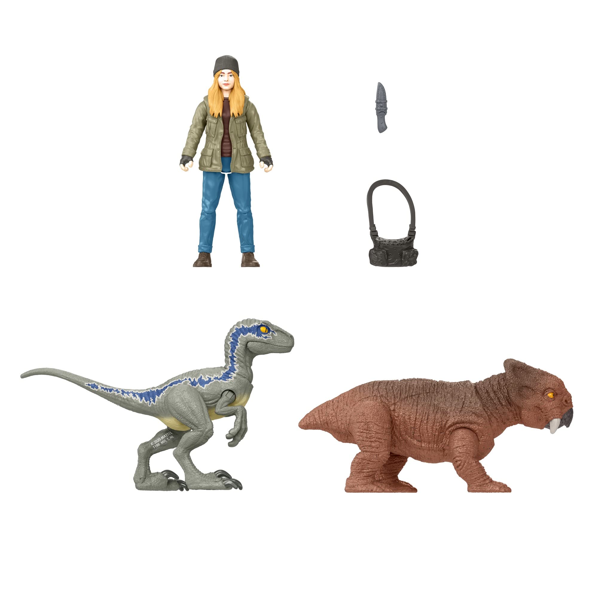 Foto 4 pulgar | Set De Figuras De Acción Jurassic World Dominion Maisie & Raptor - Venta Internacional.
