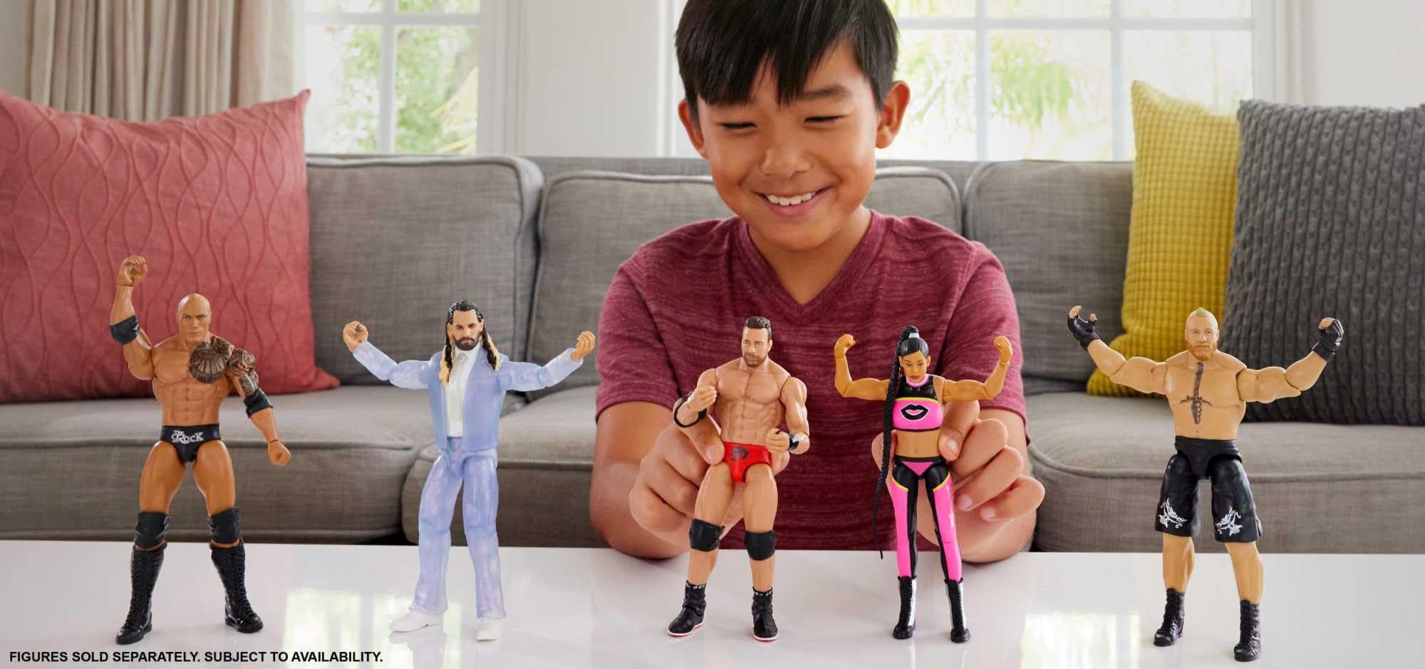 Foto 2 | Figura De Acción Mattel Wwe La Knight Series #141 De 15 Cm Con 10 Po - Venta Internacional.