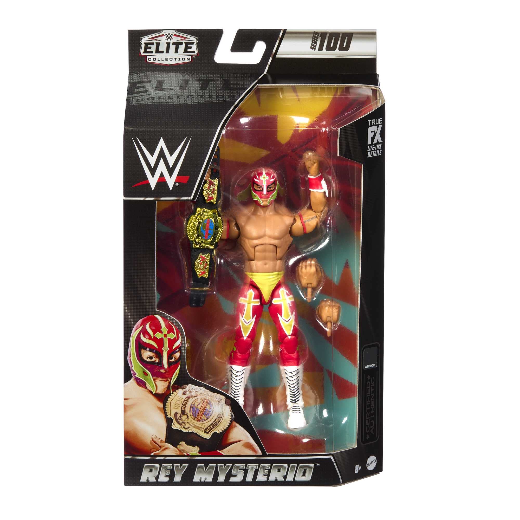 Foto 7 pulgar | Figura De Acción Mattel Wwe Rey Mysterio Elite Collection - Venta Internacional.