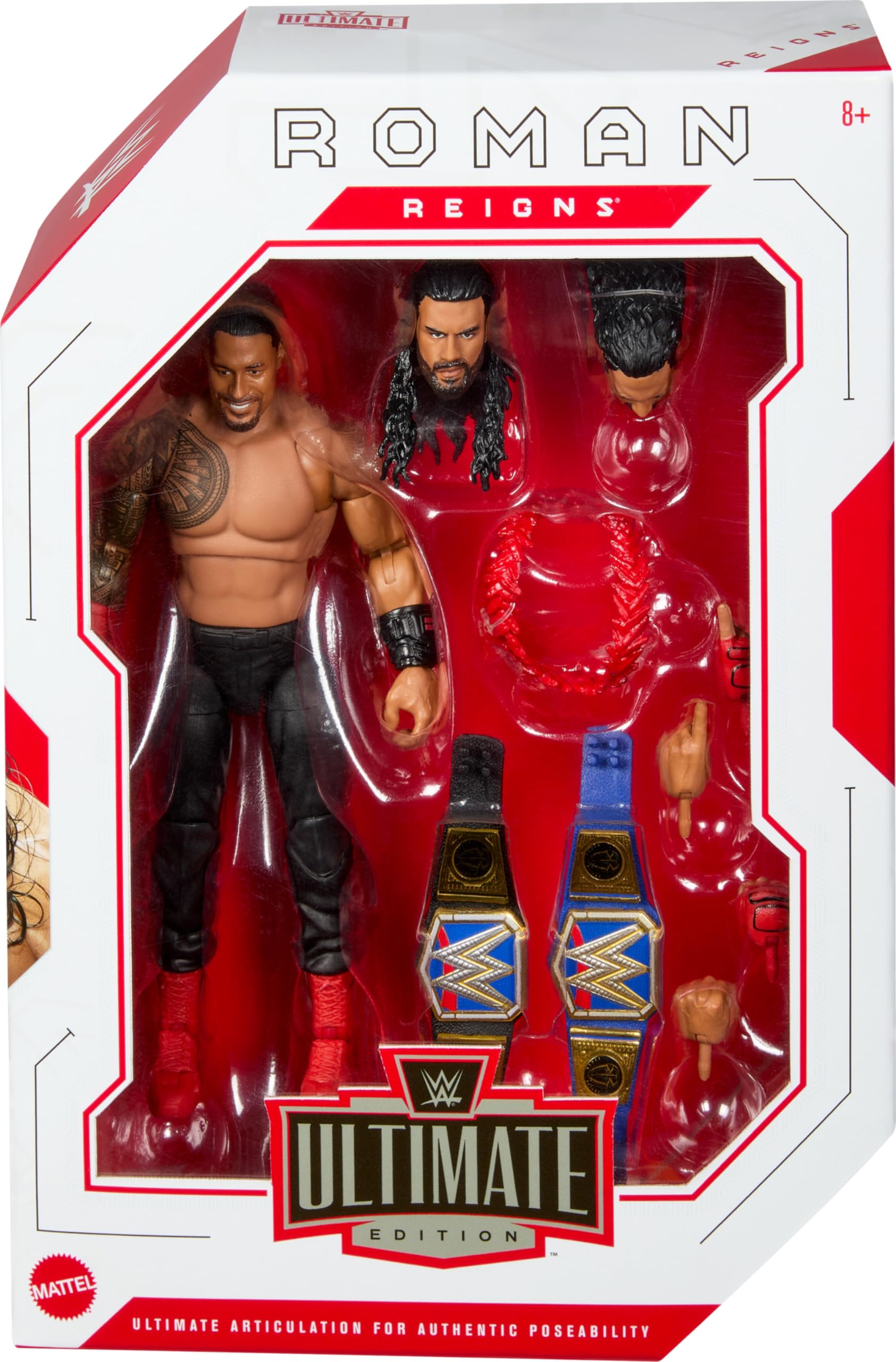 Foto 3 pulgar | Figura De Acción Mattel Wwe Ultimate Edition Roman Reigns - Venta Internacional.