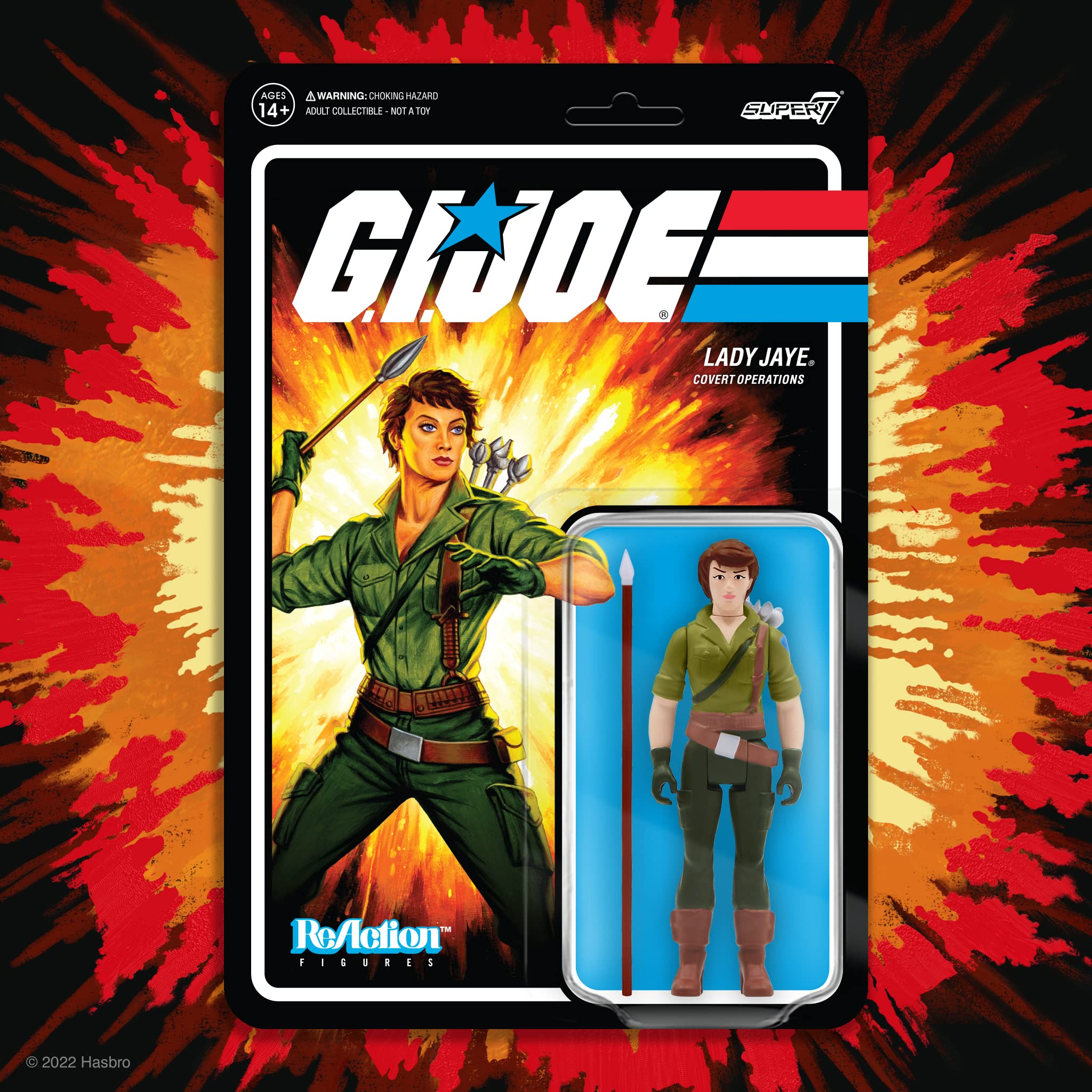 Foto 4 pulgar | Figura De Acción Super7 G.i. Joe Lady Jaye De 3.75 Pulgadas Con Accesorio - Venta Internacional.