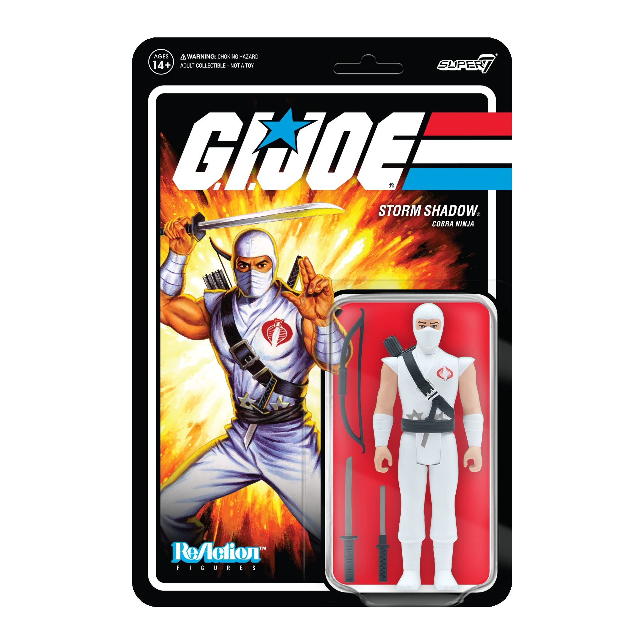 Figura De Acción Super7 G.i. Joe Reaction Wave 2 Storm Shadow - Venta Internacional.