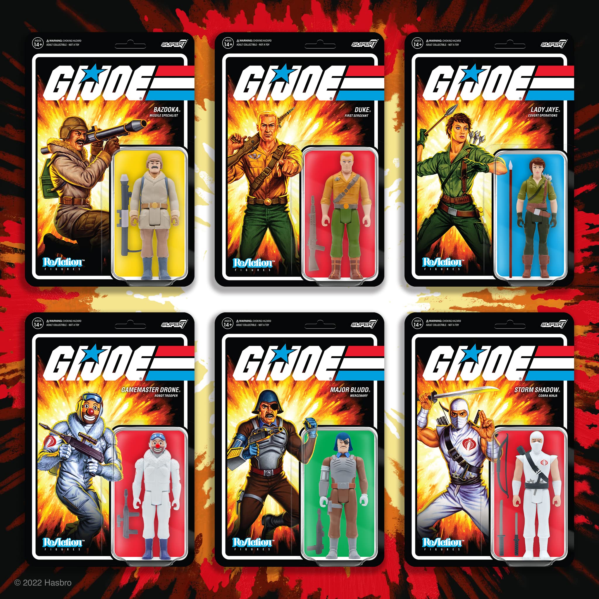 Foto 7 pulgar | Figura De Acción Super7 G.i. Joe Reaction Wave 2 Storm Shadow - Venta Internacional.