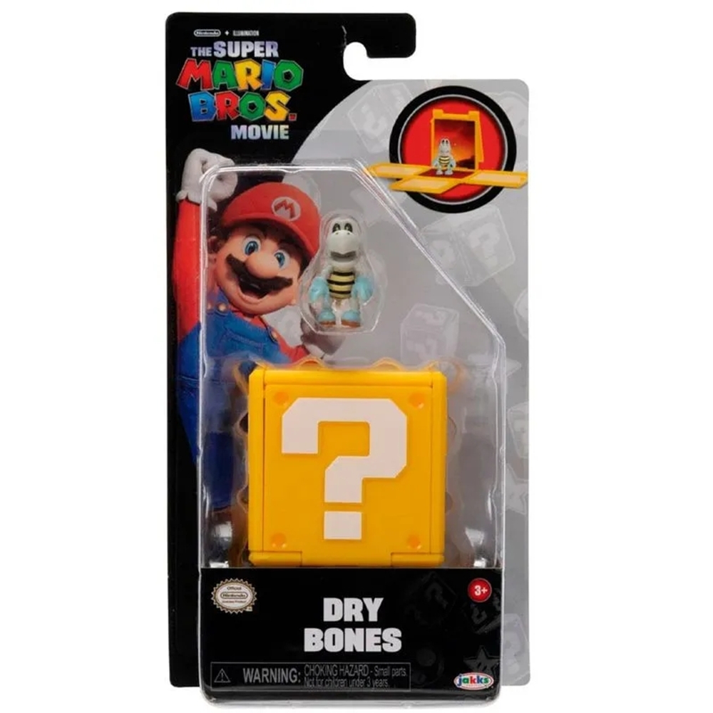 Foto 2 | 6 Figuras Con Bloque 3cm Mario Bros Jakks