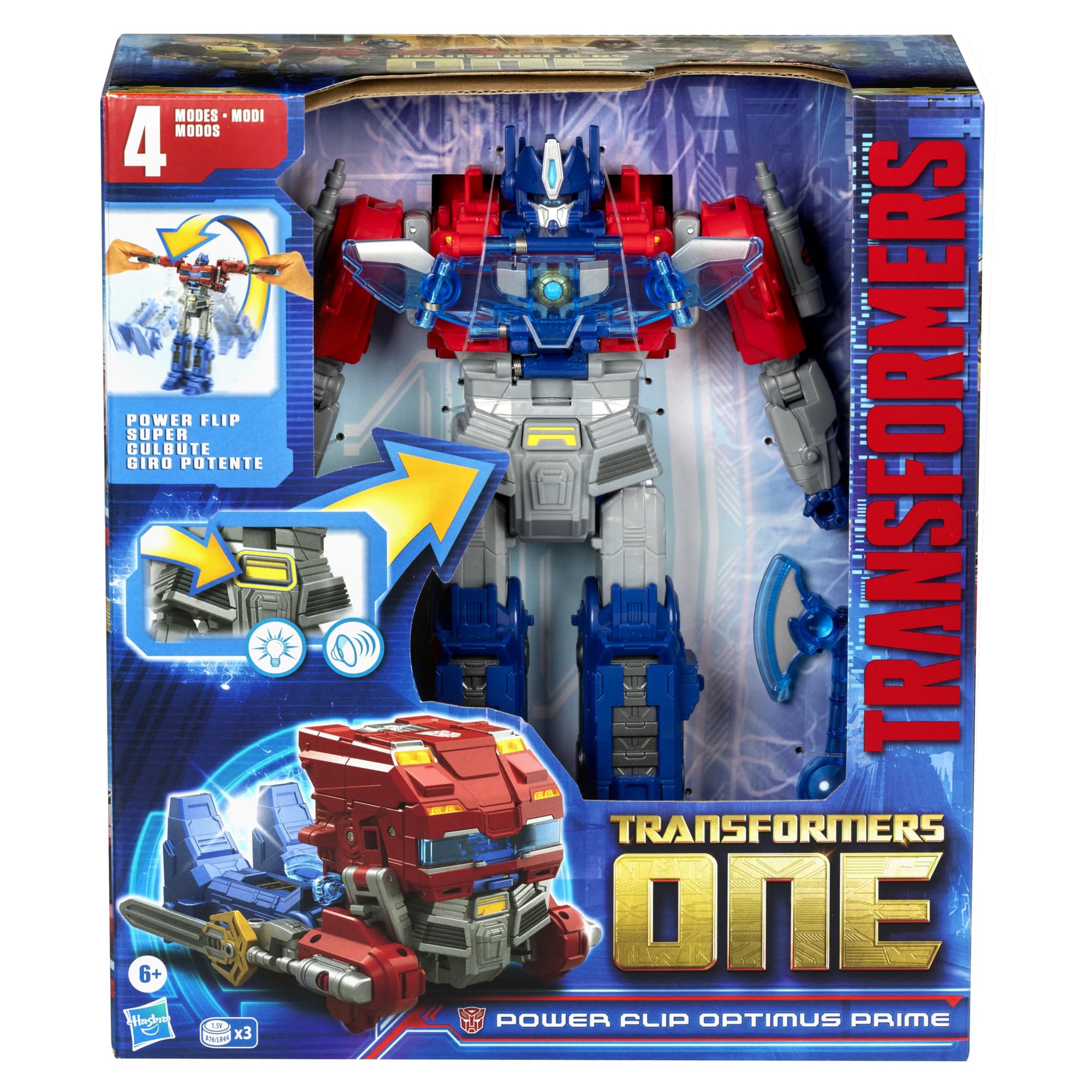 Foto 3 pulgar | Figura De Acción Transformers Power Flip Optimus Prime 25 Cm - Venta Internacional.