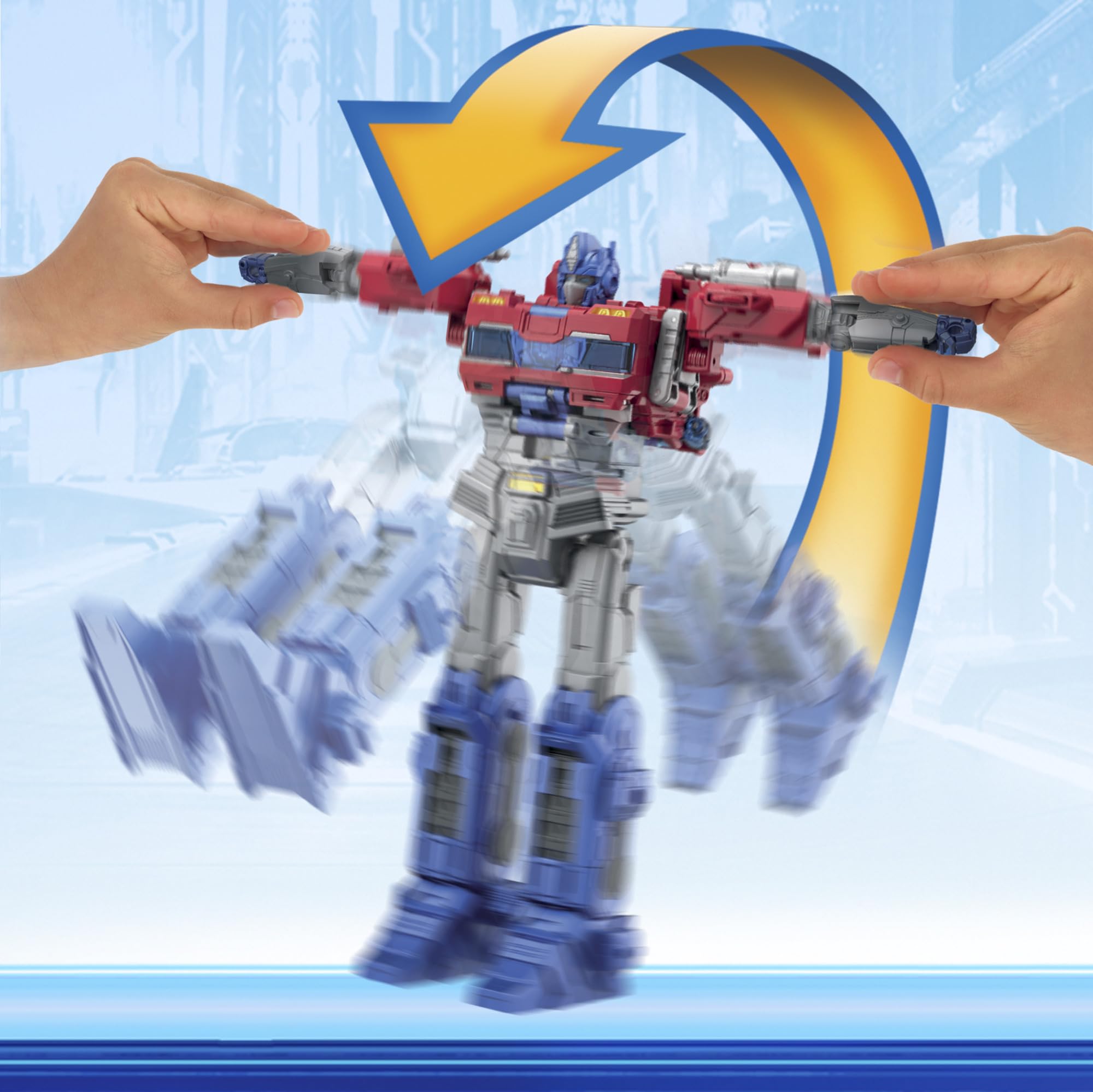 Foto 5 pulgar | Figura De Acción Transformers Power Flip Optimus Prime 25 Cm - Venta Internacional.