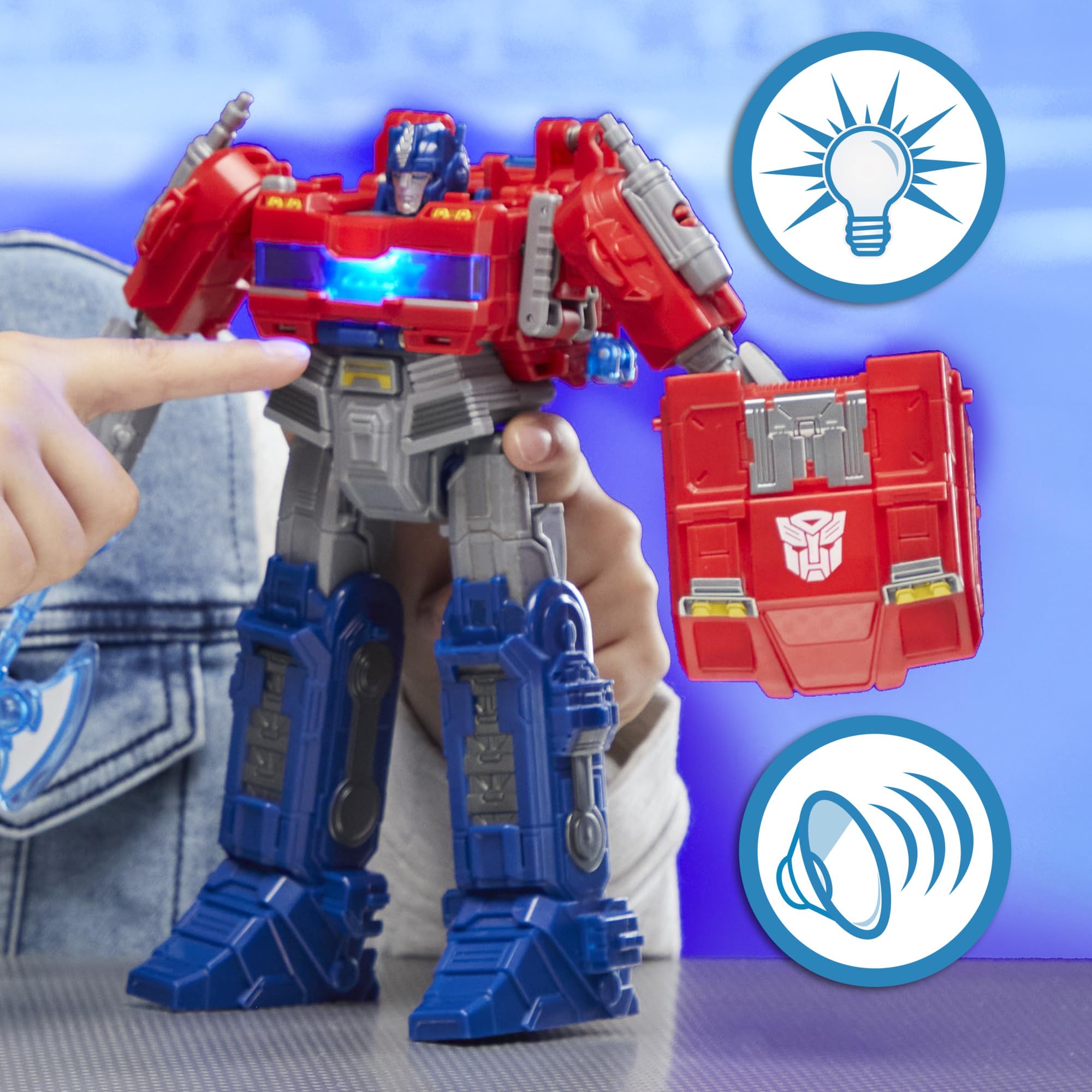 Foto 6 pulgar | Figura De Acción Transformers Power Flip Optimus Prime 25 Cm - Venta Internacional.