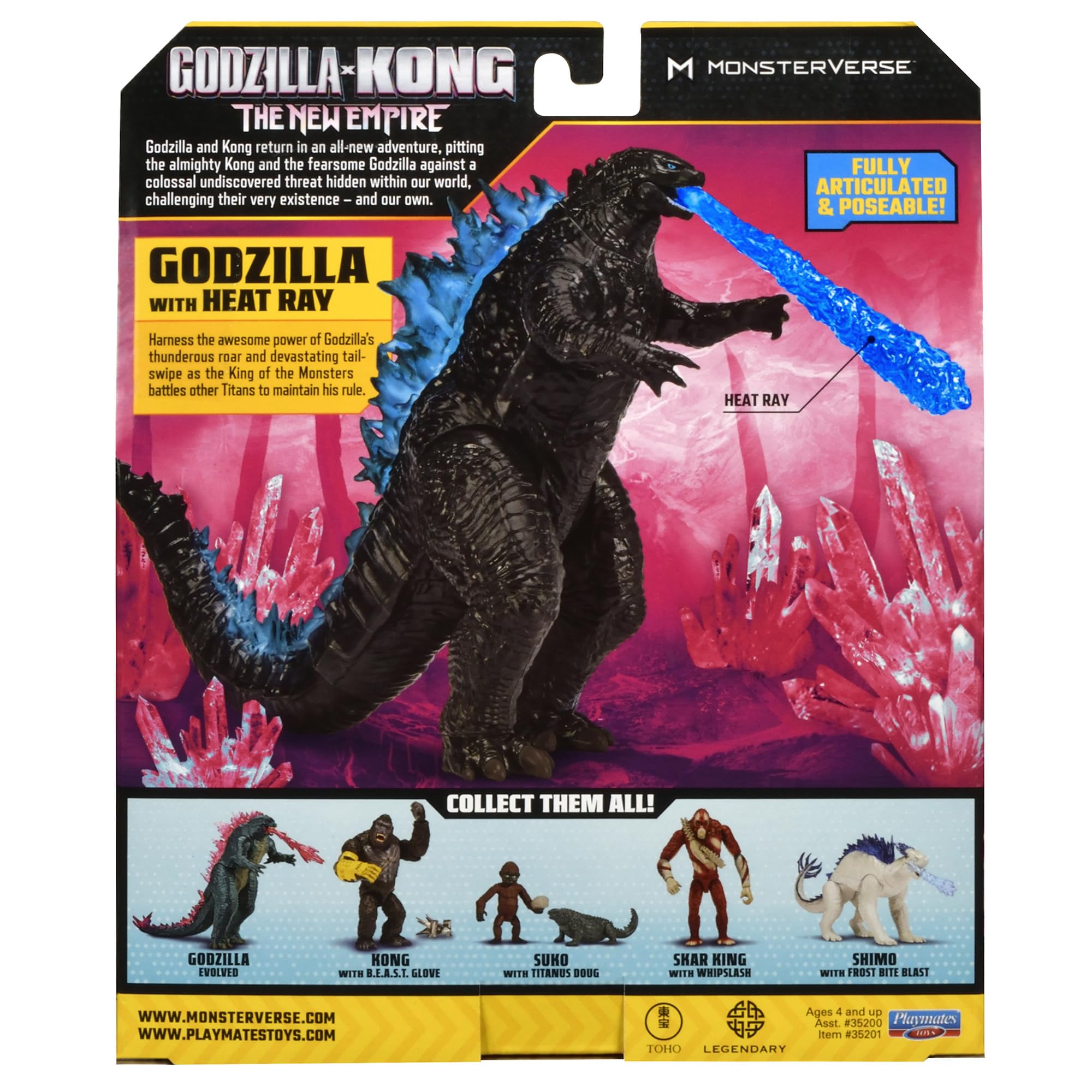 Foto 5 | Figura de Acción Godzilla X Kong Monsterverse de 15 cm con Heat Ray - Venta Internacional