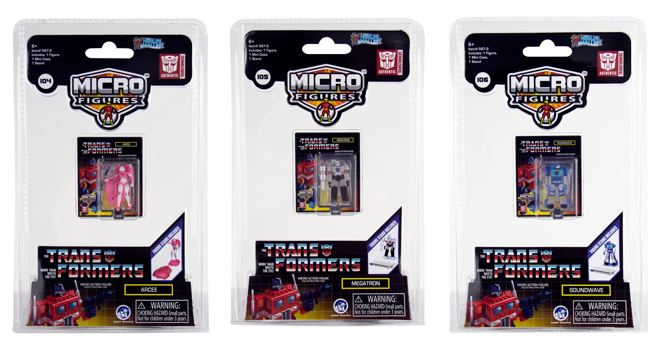 Pack De 3 Figuras De Acción Transformers G2 Más Pequeñas Del Mundo - Venta Internacional.