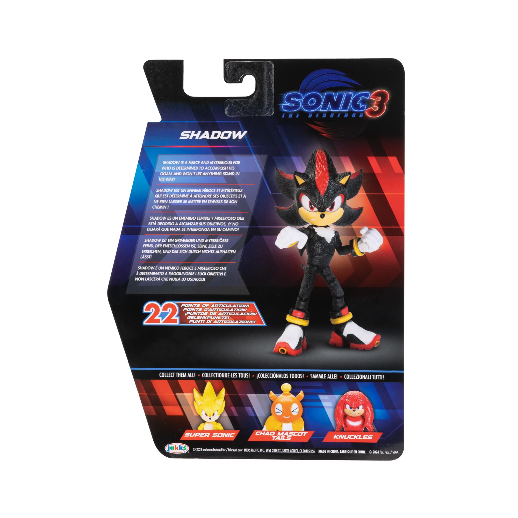 Foto 5 pulgar | Figura De Acción Sonic The Hedgehog Sonic 3 Movie Shadow 13cm - Venta Internacional.