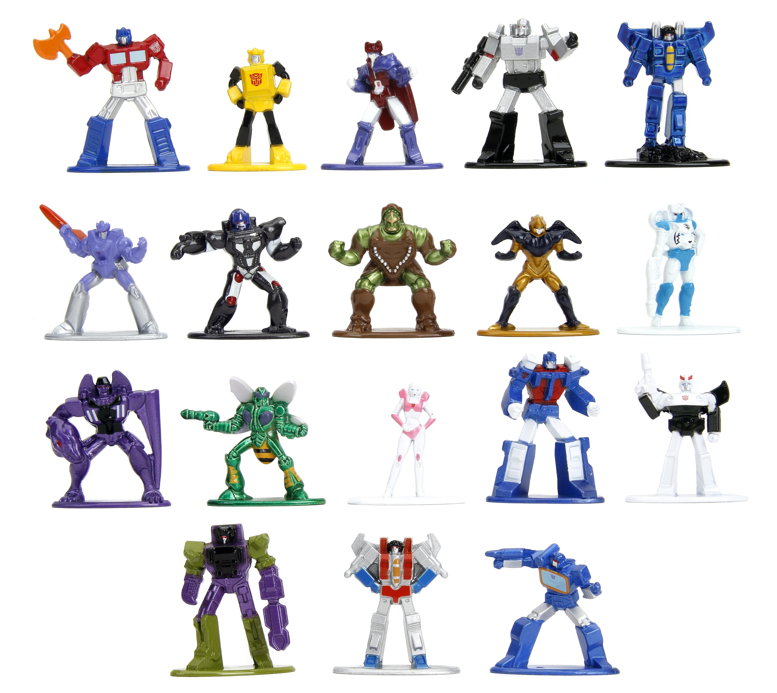 Foto 2 pulgar | Toy Jada Toys Transformers, 18 Unidades, Figuras Fundidas A Presión En Nanometal - Venta Internacional.