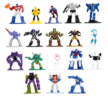 Foto 1 | Toy Jada Toys Transformers, 18 Unidades, Figuras Fundidas A Presión En Nanometal - Venta Internacional.