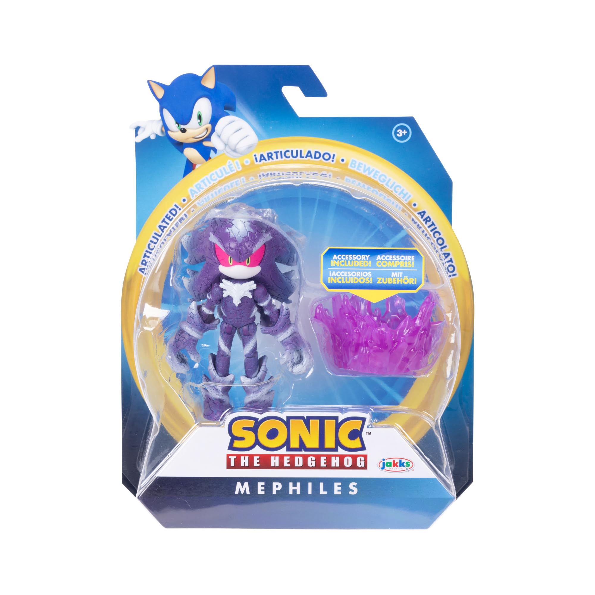 Foto 3 | Figura De Acción Sonic The Hedgehog Mephiles The Dark 10 Cm - Venta Internacional.