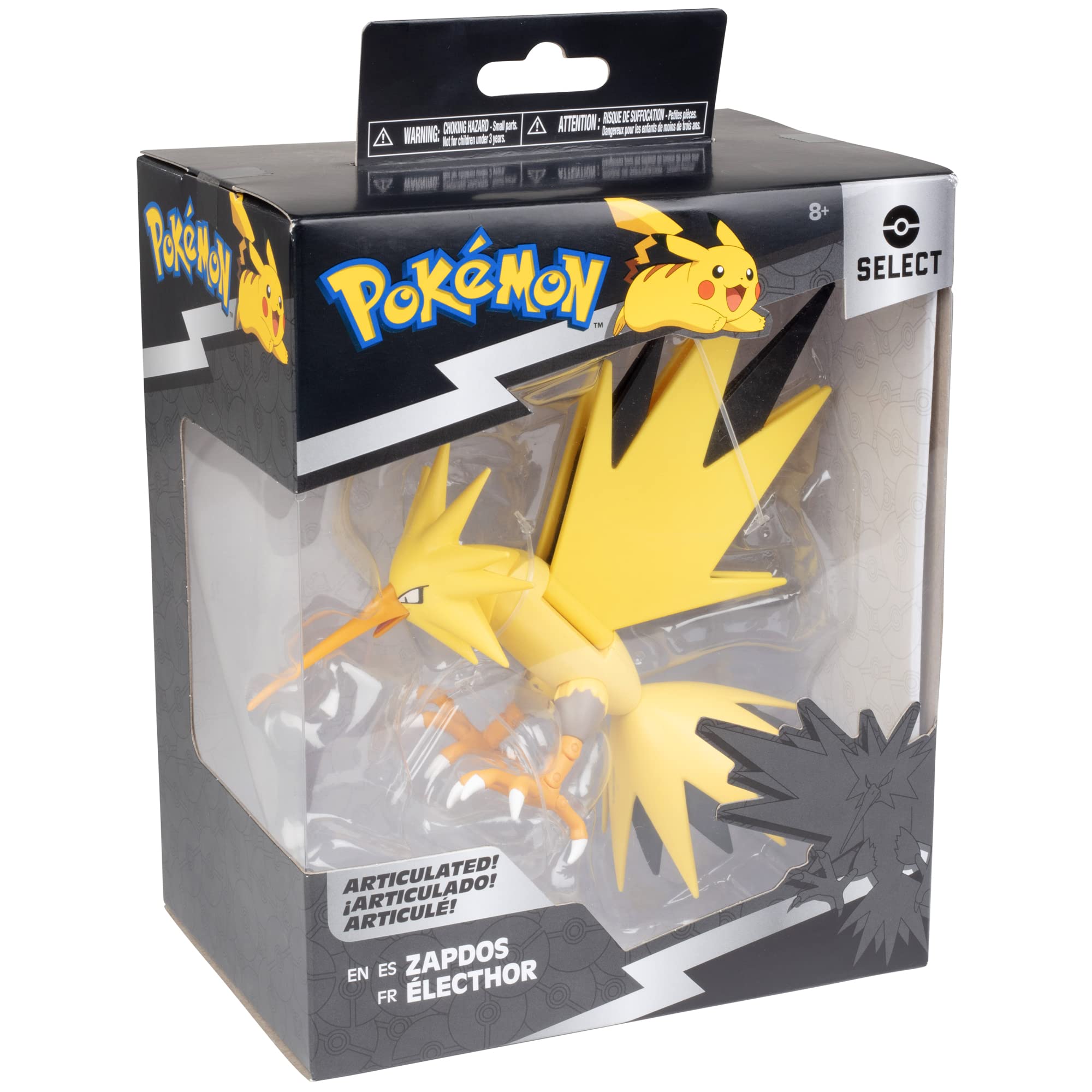 Foto 8 pulgar | Figura De Acción Jazwares Pokémon Zapdos 6 Super Articulated - Venta Internacional.