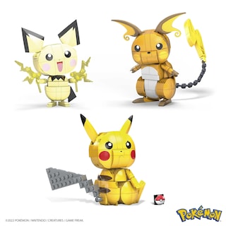 Foto 2 | Set De Construcción De Juguetes Mega Pokémon Con Figuras De Acción Pikachu De 4 Pulgadas - Venta Internacional.