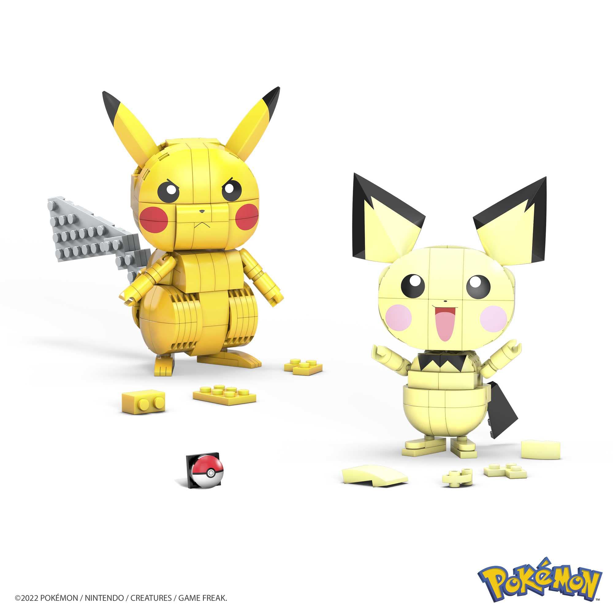 Foto 5 pulgar | Set De Construcción De Juguetes Mega Pokémon Con Figuras De Acción Pikachu De 4 Pulgadas - Venta Internacional.