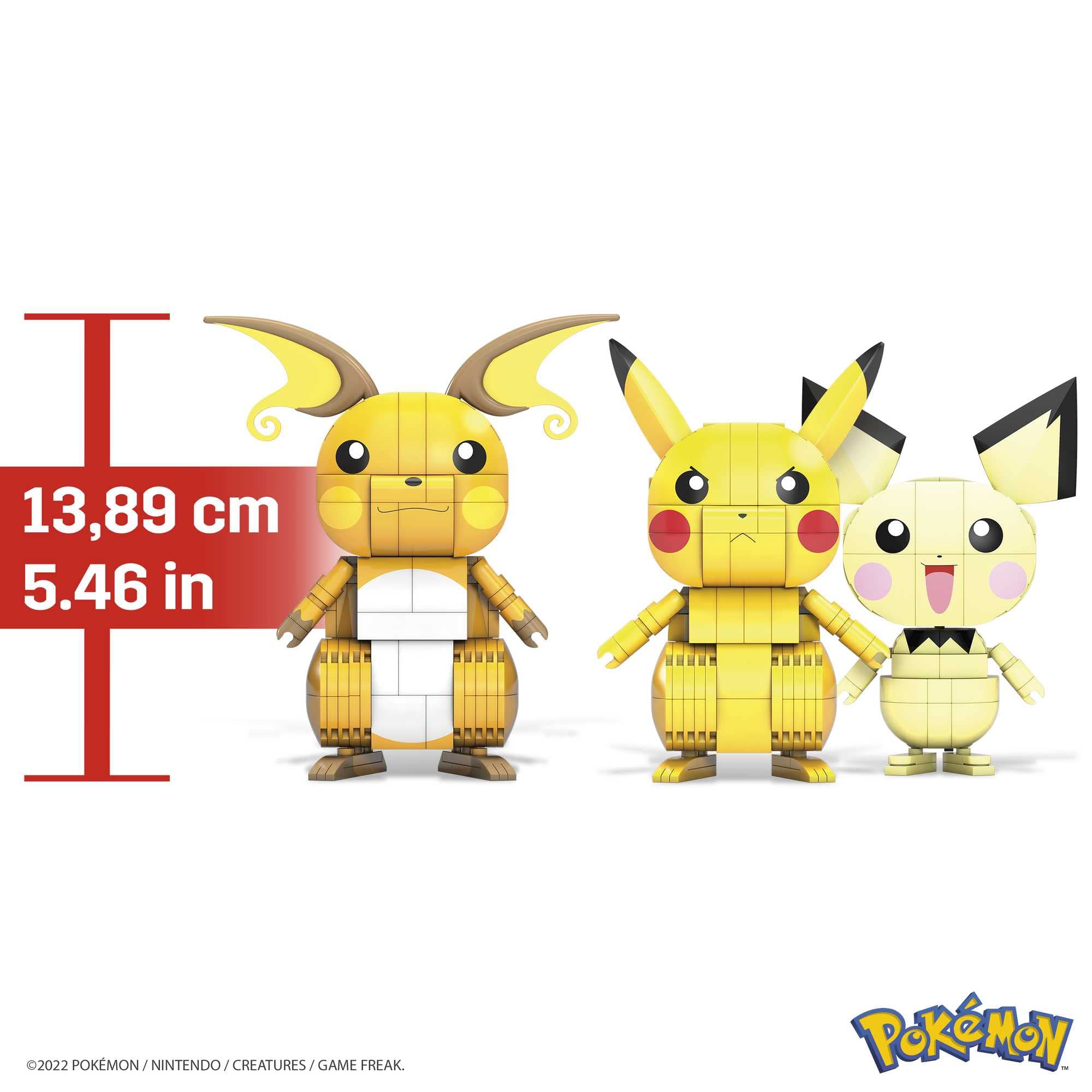 Foto 6 pulgar | Set De Construcción De Juguetes Mega Pokémon Con Figuras De Acción Pikachu De 4 Pulgadas - Venta Internacional.