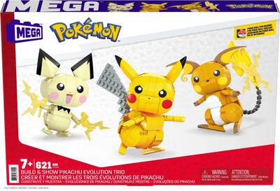 Foto 6 | Set De Construcción De Juguetes Mega Pokémon Con Figuras De Acción Pikachu De 4 Pulgadas - Venta Internacional.