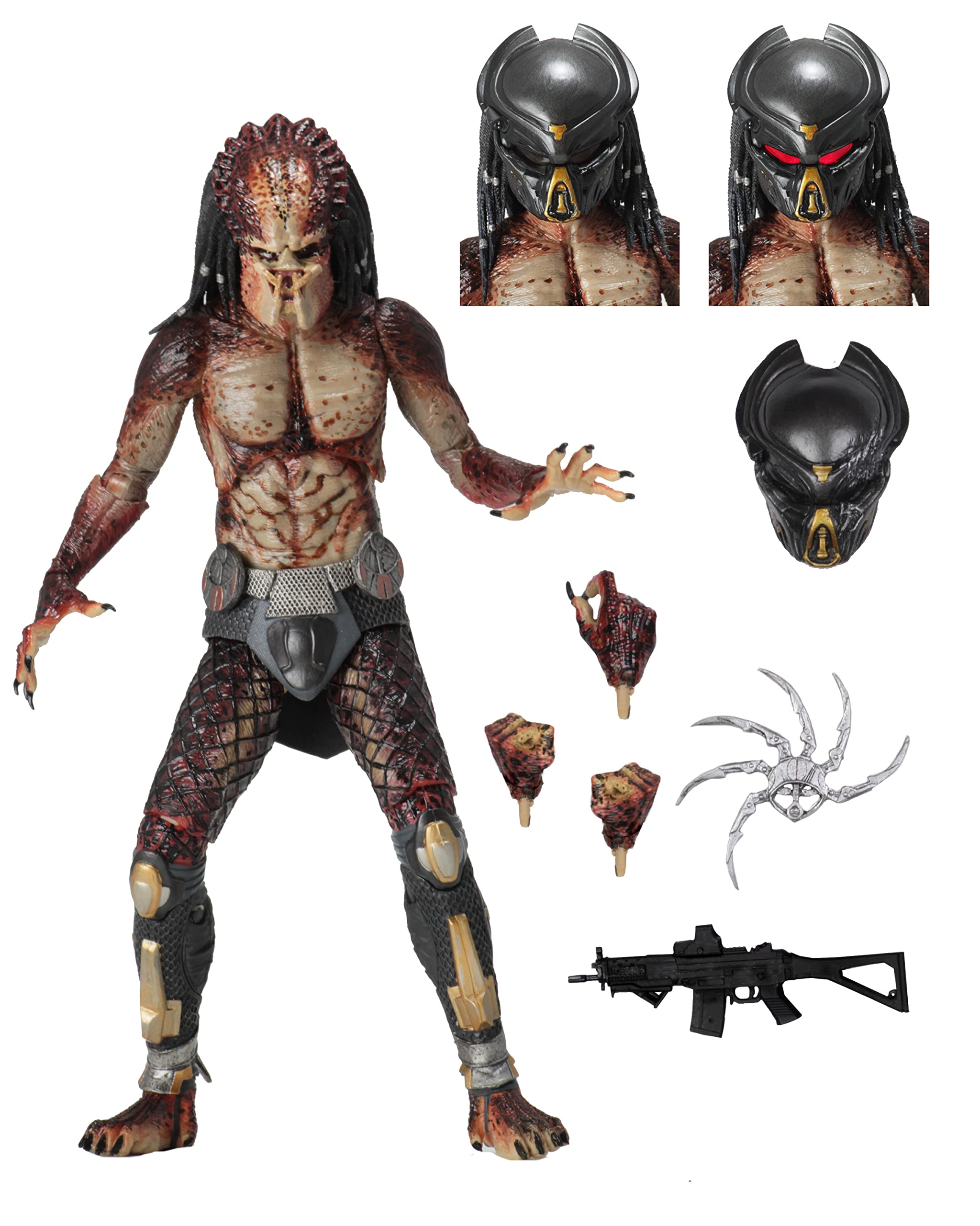 Foto 2 pulgar | Figura De Acción Neca Collectible Predator 2018 Fugitive 7 Pulgadas - Venta Internacional.