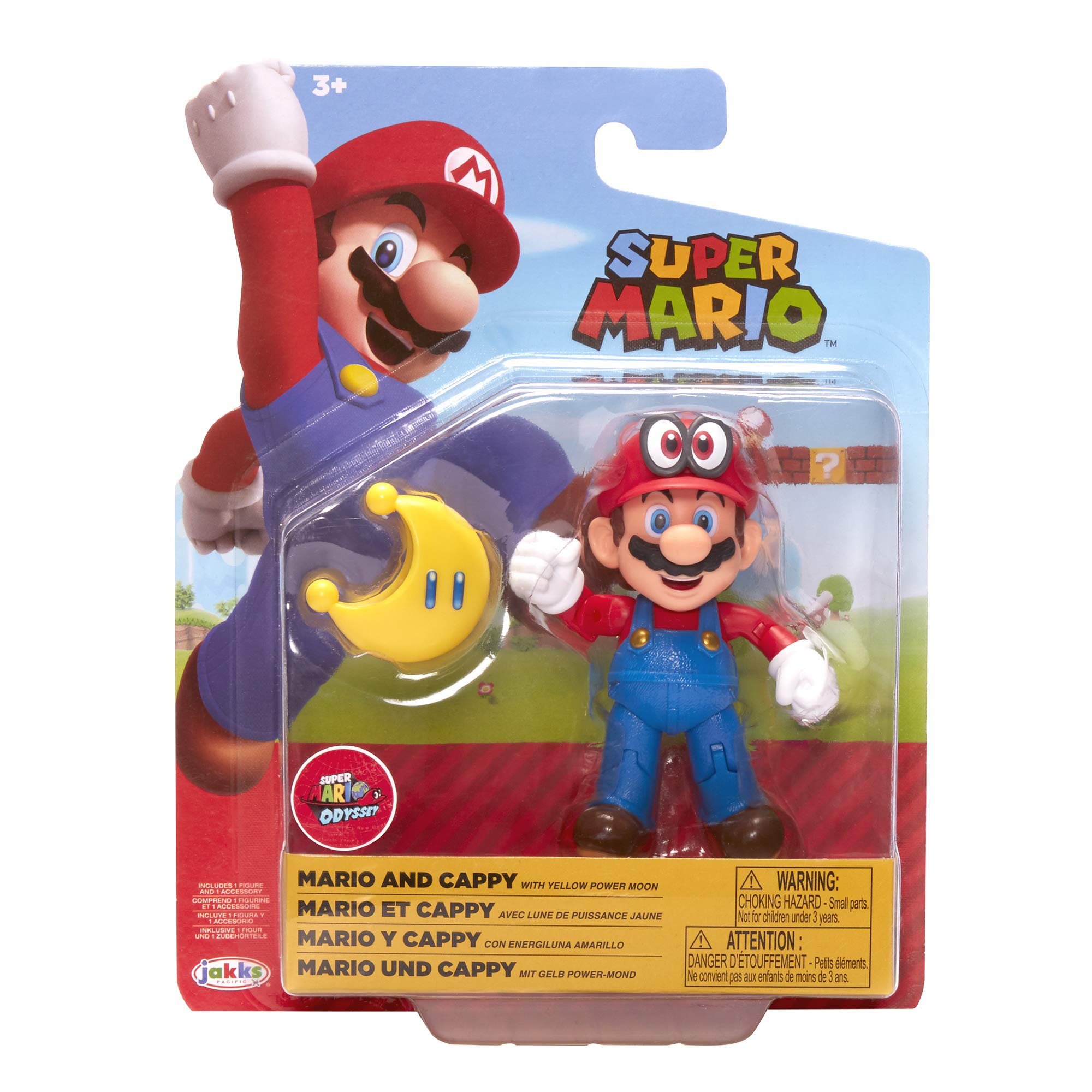 Foto 7 pulgar | Figura De Acción Super Mario Nintendo Mario Con Cappy De 10 Cm - Venta Internacional.