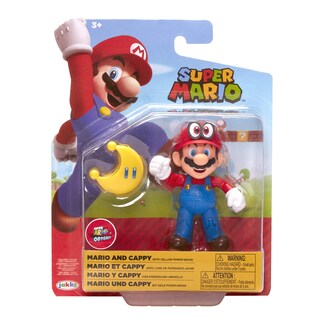 Foto 6 | Figura De Acción Super Mario Nintendo Mario Con Cappy De 10 Cm - Venta Internacional.