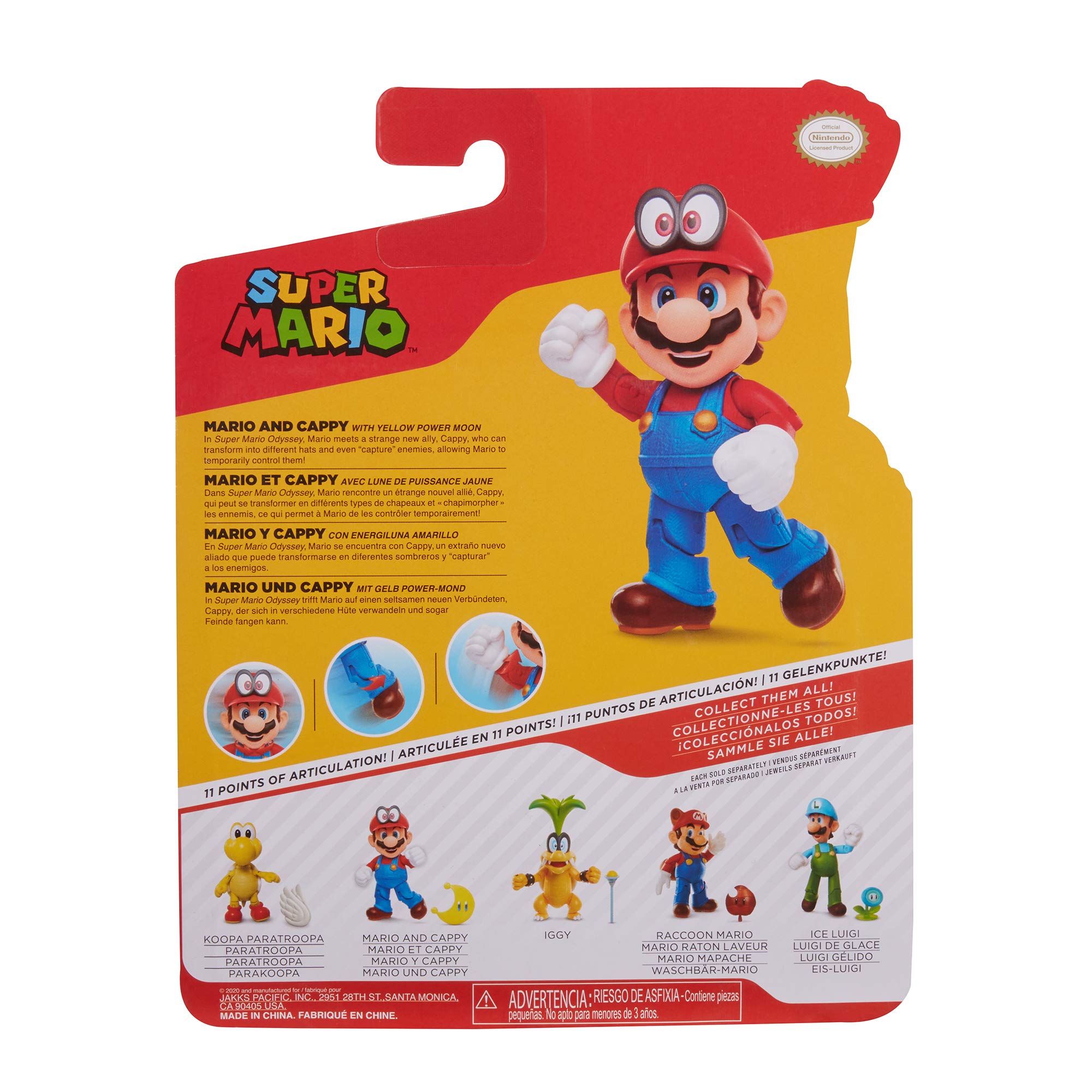 Foto 8 pulgar | Figura De Acción Super Mario Nintendo Mario Con Cappy De 10 Cm - Venta Internacional.