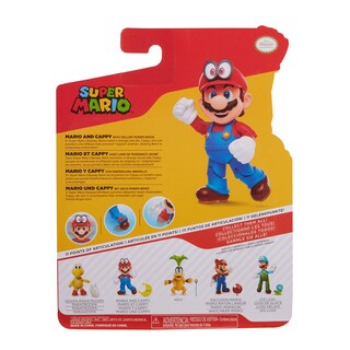 Foto 7 | Figura De Acción Super Mario Nintendo Mario Con Cappy De 10 Cm - Venta Internacional.