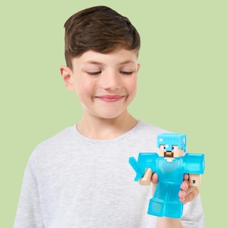 Foto 3 | Juguete Sensorial Heroes Of Goo Jit Zu Minecraft Steve Con Diamante - Venta Internacional.